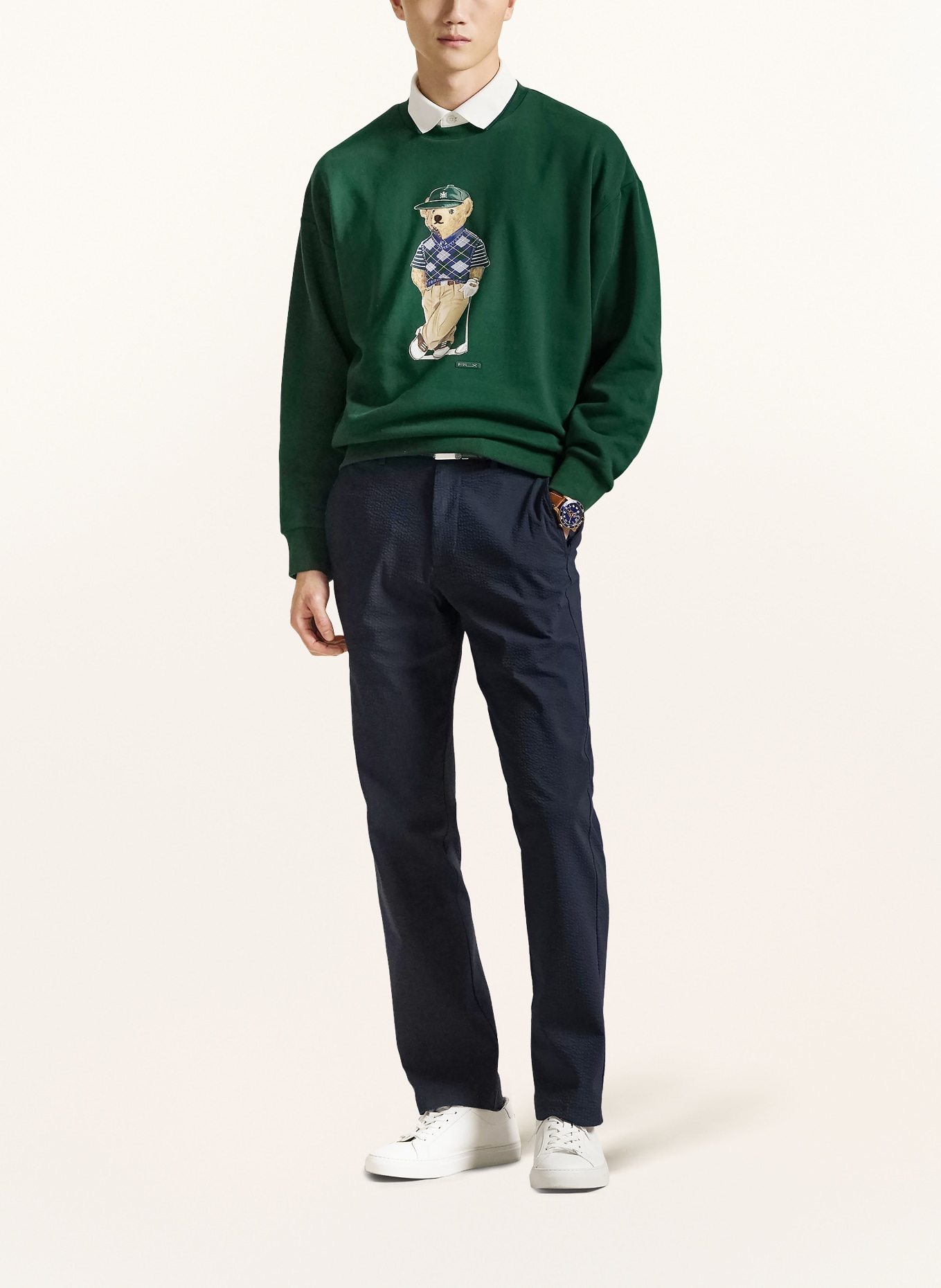 RLX RALPH LAUREN sweatshirt: DARK GREEN