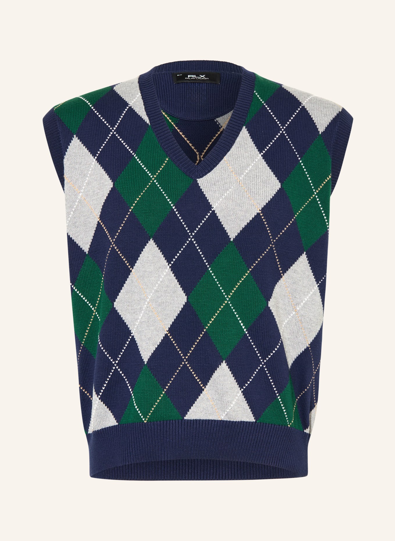 RLX RALPH LAUREN sweter bez rękawów: NIEBIESKI / SZARY / ZIELONY