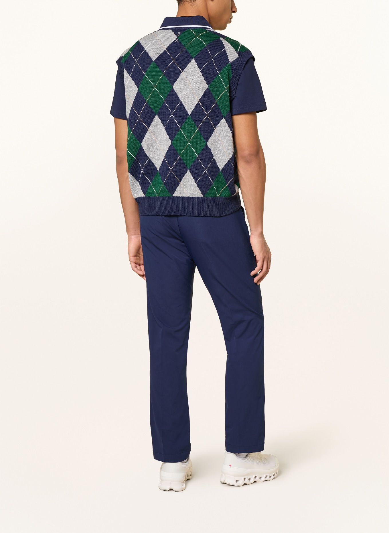 RLX RALPH LAUREN sweter bez rękawów: NIEBIESKI / SZARY / ZIELONY