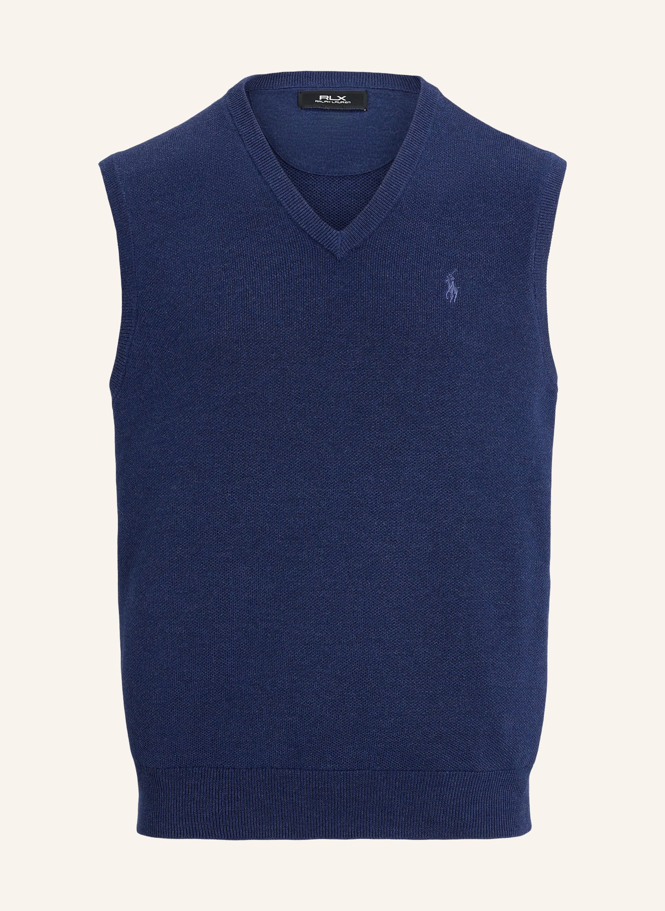 RLX RALPH LAUREN sleeveless sweater: DARK BLUE