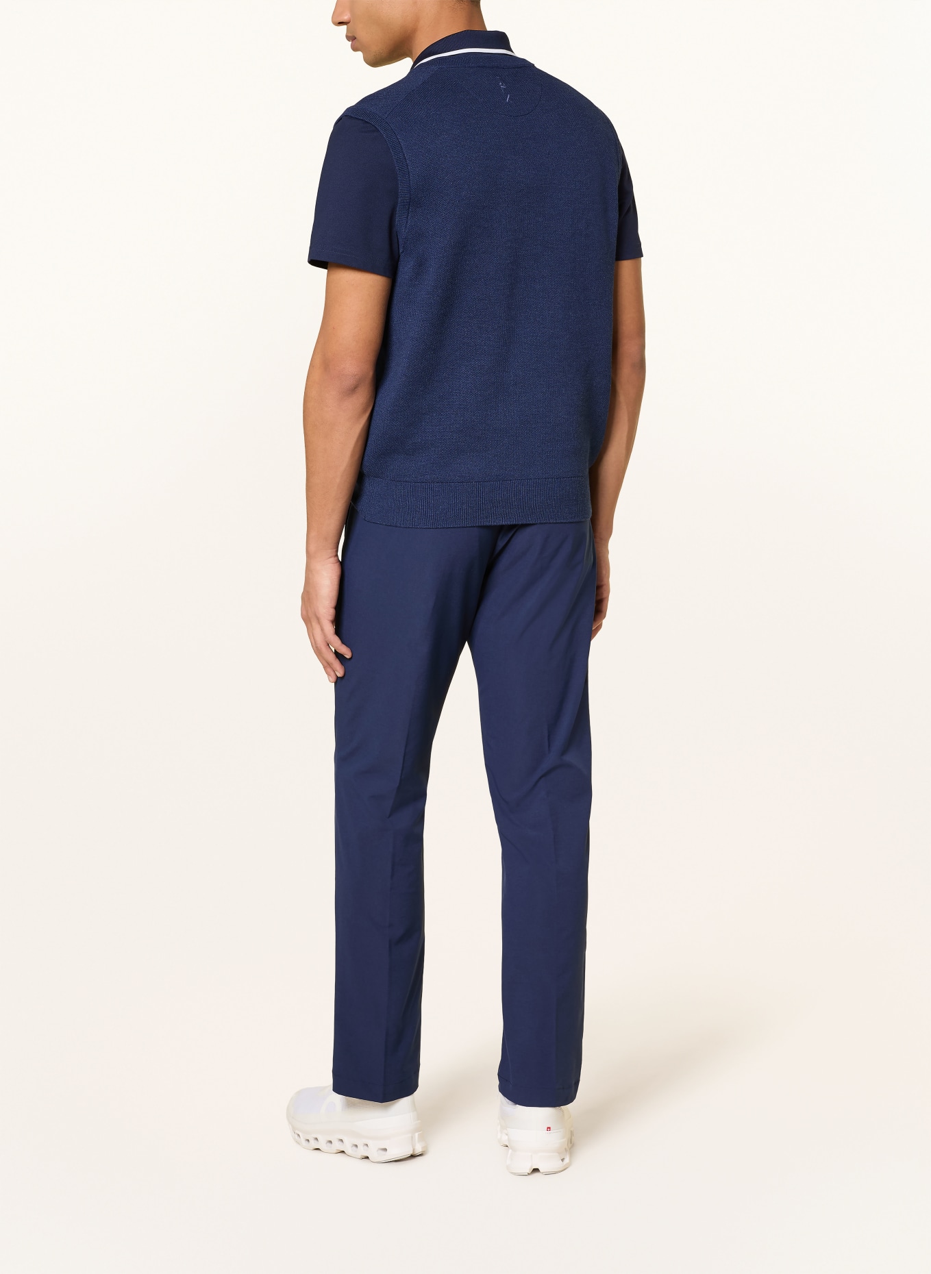 RLX RALPH LAUREN sleeveless sweater: DARK BLUE