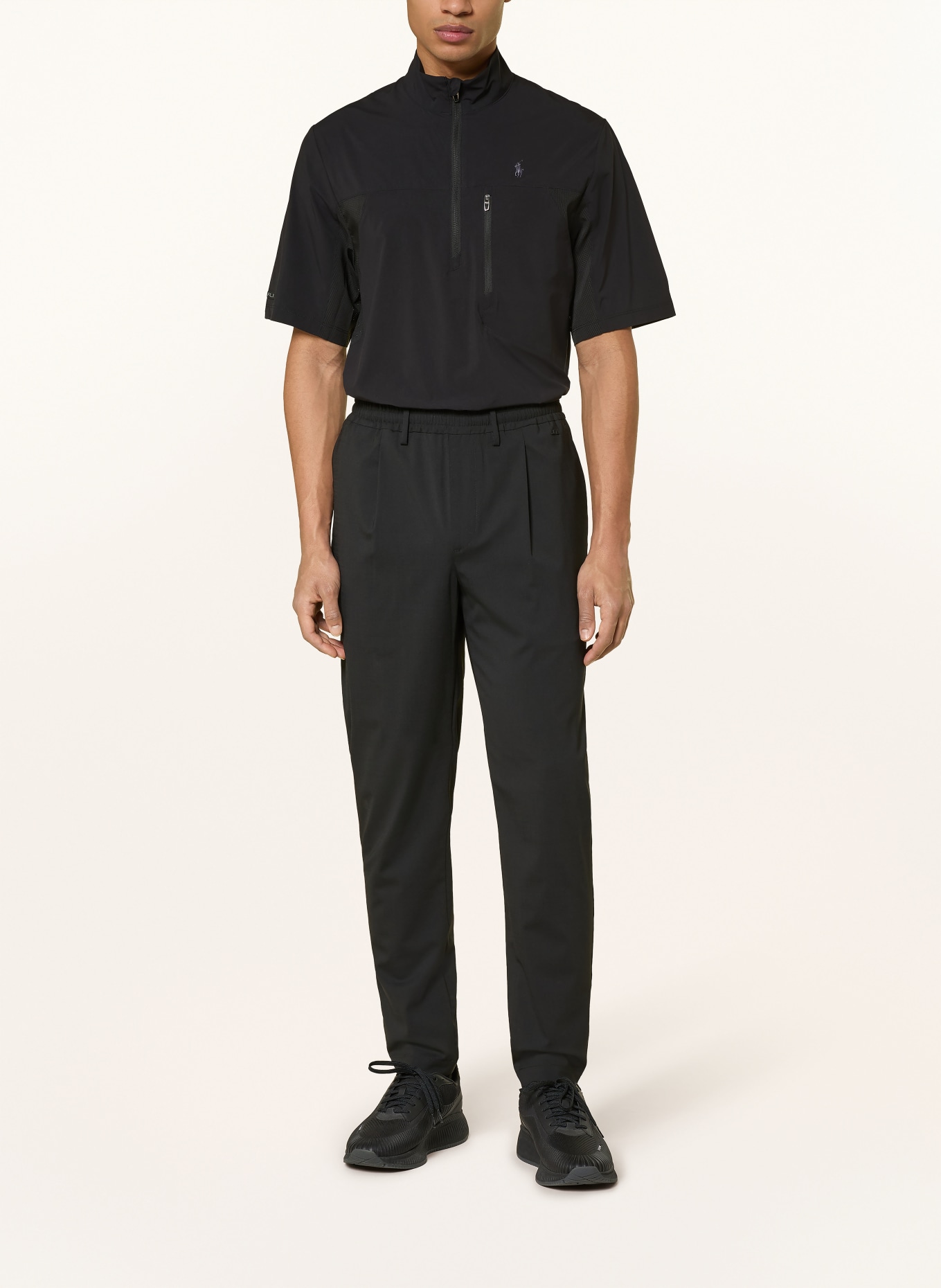 RLX RALPH LAUREN Funktions-Poloshirt: SCHWARZ
