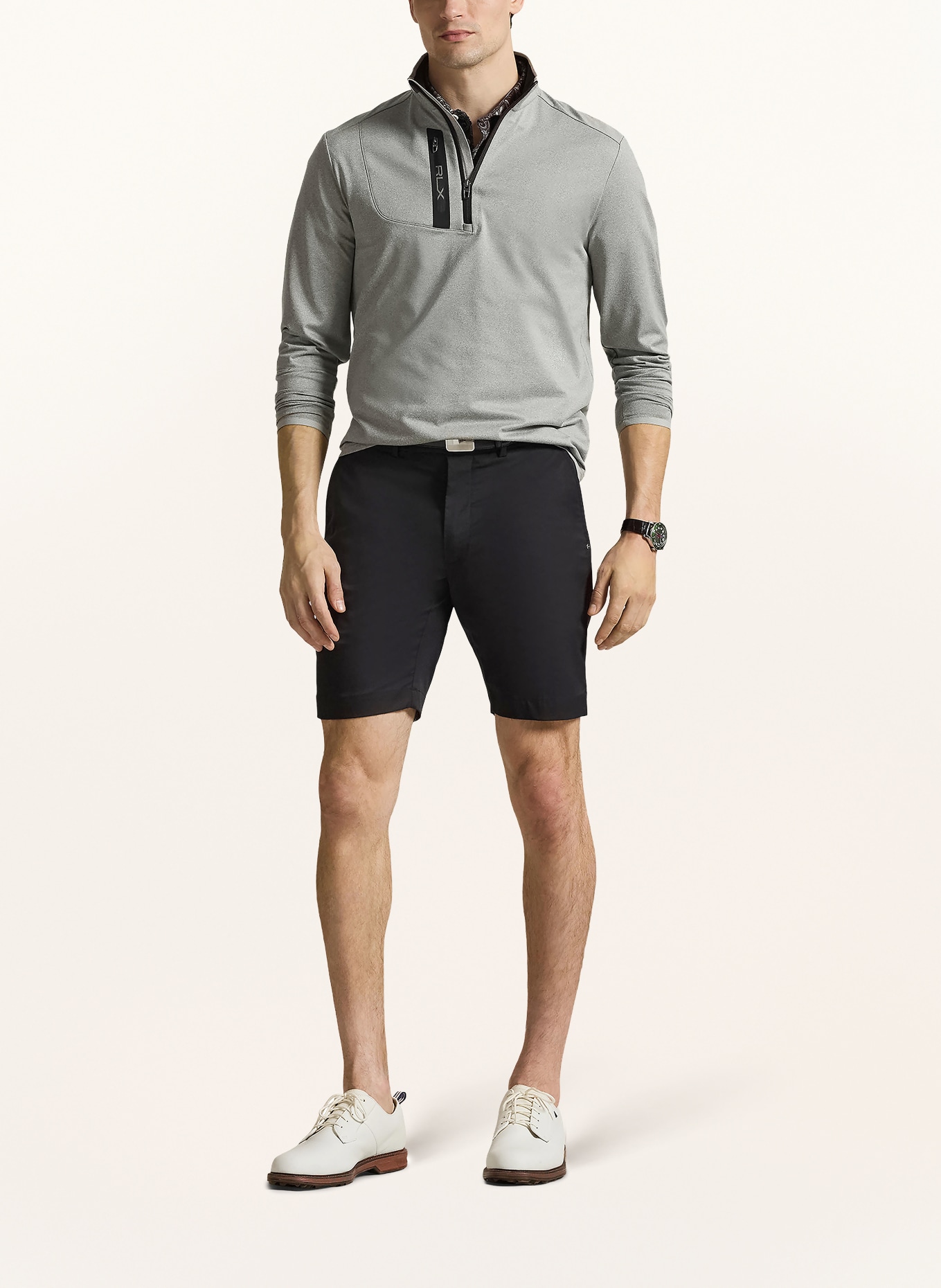 RLX RALPH LAUREN T-shirt fonctionnel: GRIS / NOIR