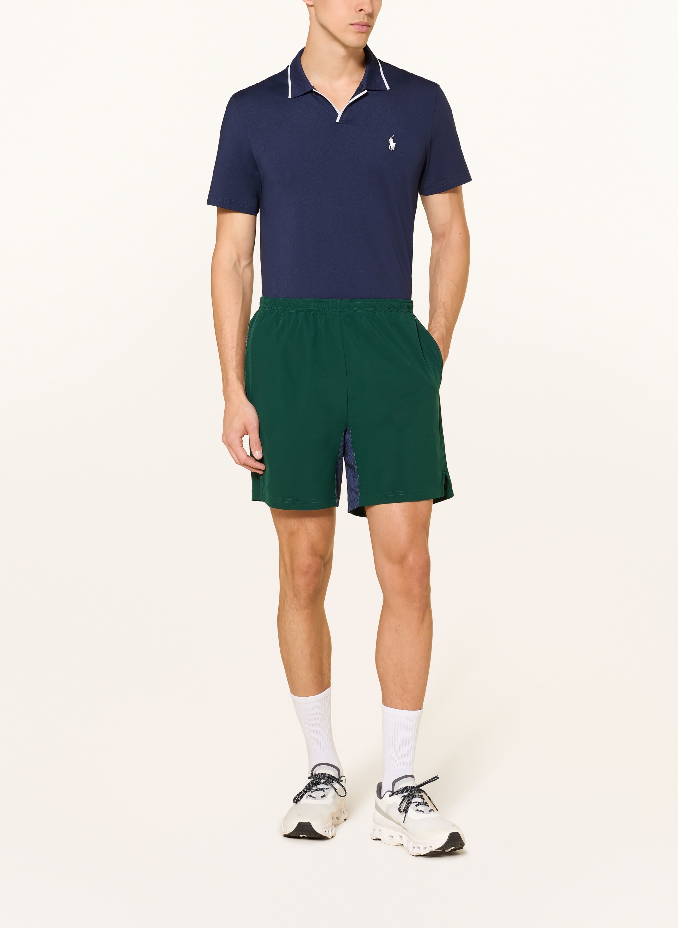 RLX RALPH LAUREN golf shorts: DARK GREEN / DARK BLUE