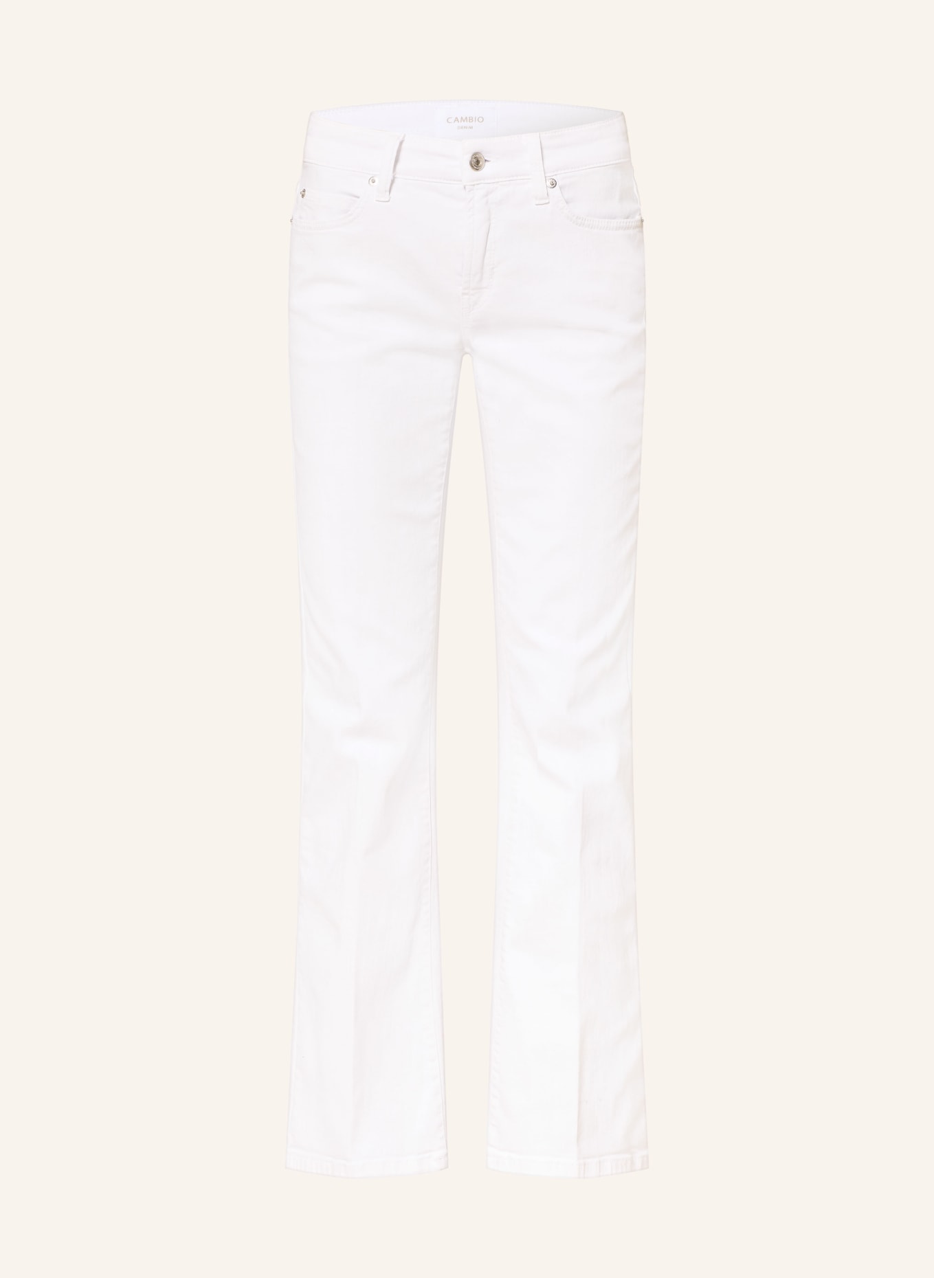 CAMBIO Dżinsy z rozszerzanymi nogawkami PARIS: 5113 pure white stone