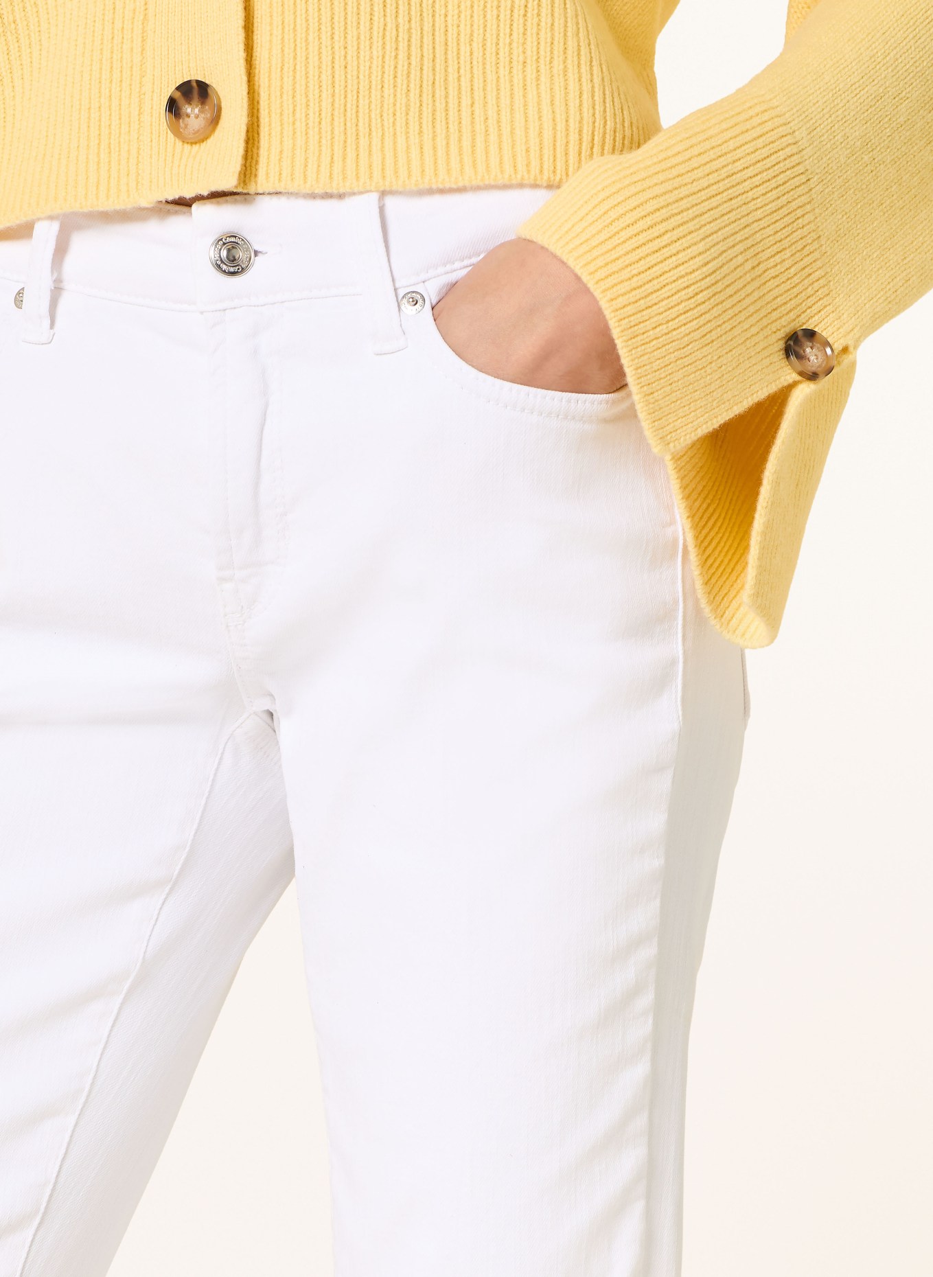 CAMBIO Dżinsy z rozszerzanymi nogawkami PARIS: 5113 pure white stone