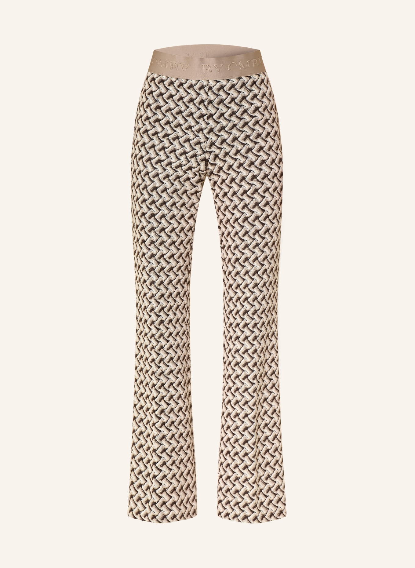 CAMBIO Kalhoty Marlene FRANCIS: SVĚTLE HNĚDÁ / TMAVĚ HNĚDÁ / BÉŽOVÁ