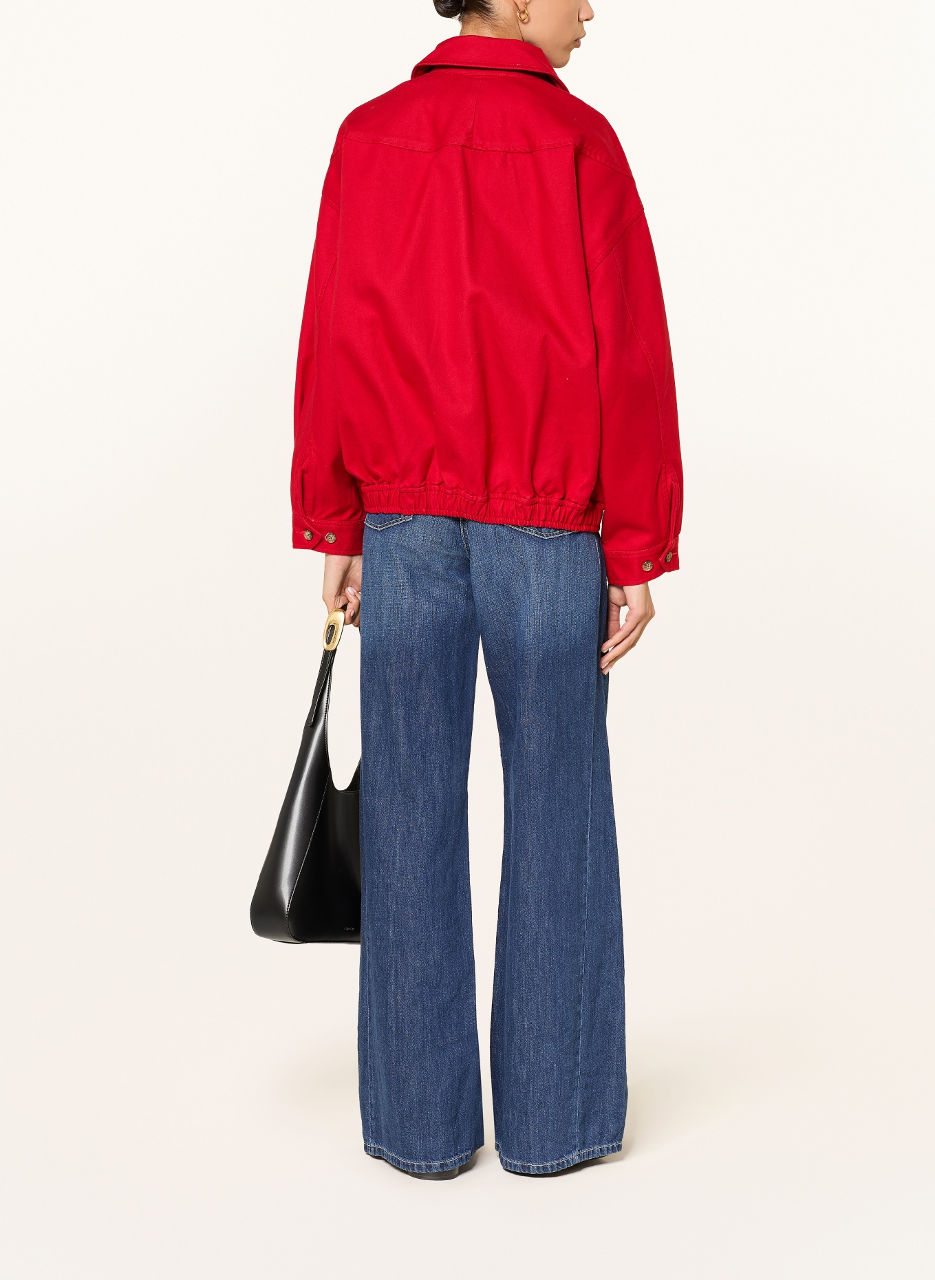 CAMBIO Wide Leg Jeans PALAZZO mit Leinen: 5025 spring mid blue