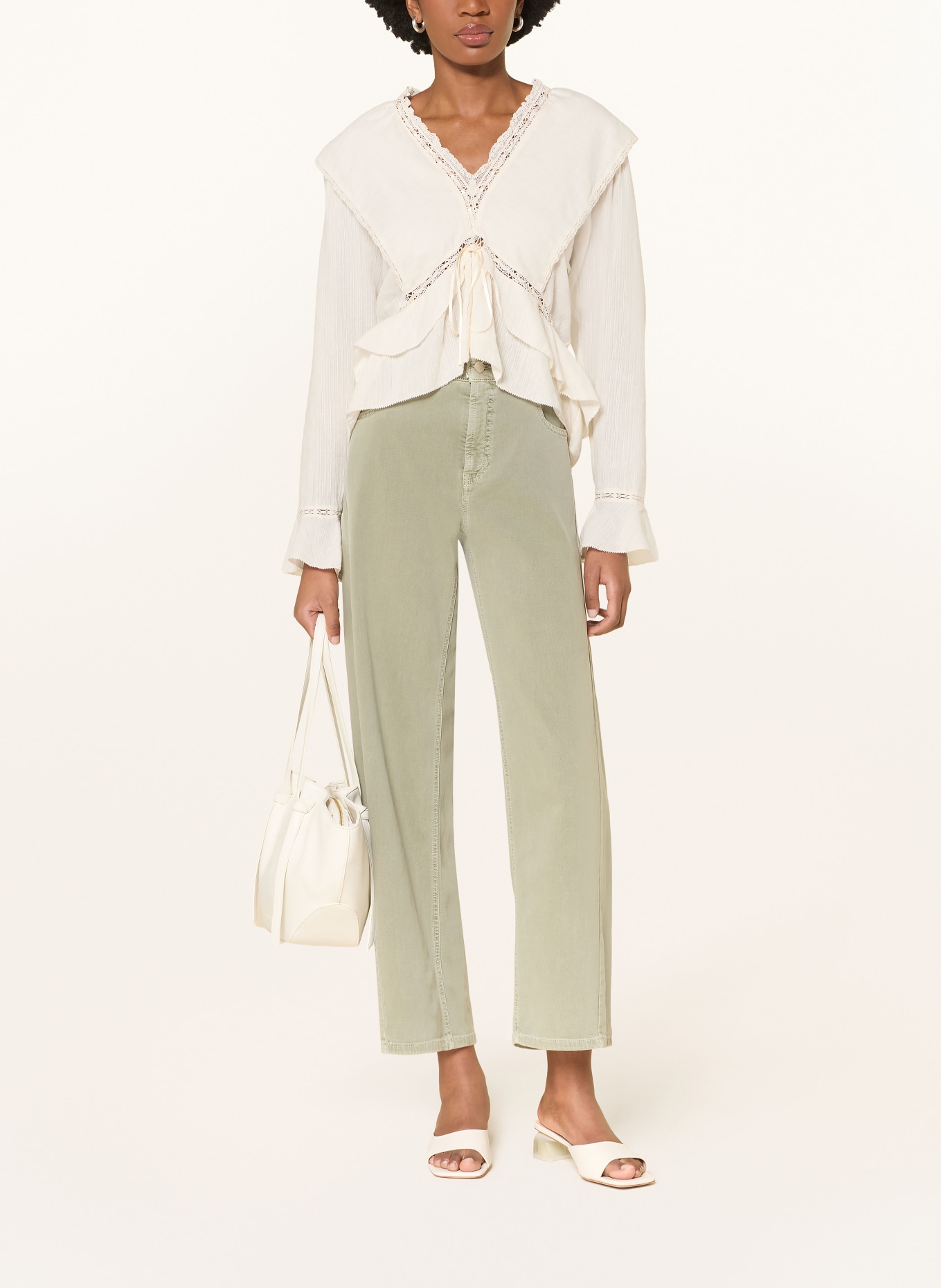 CAMBIO Jeans Barrel ORIA: 608 eco matcha