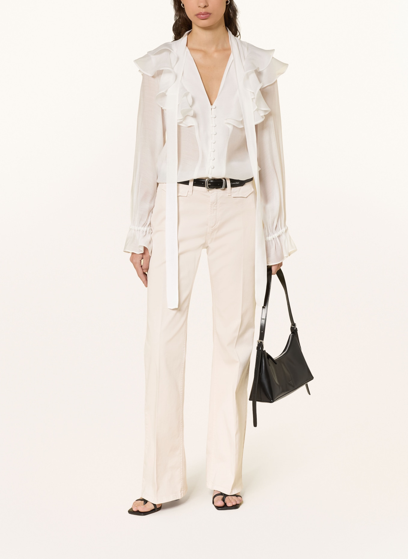 CAMBIO Spodnie FABIENNE: 022 pale blush