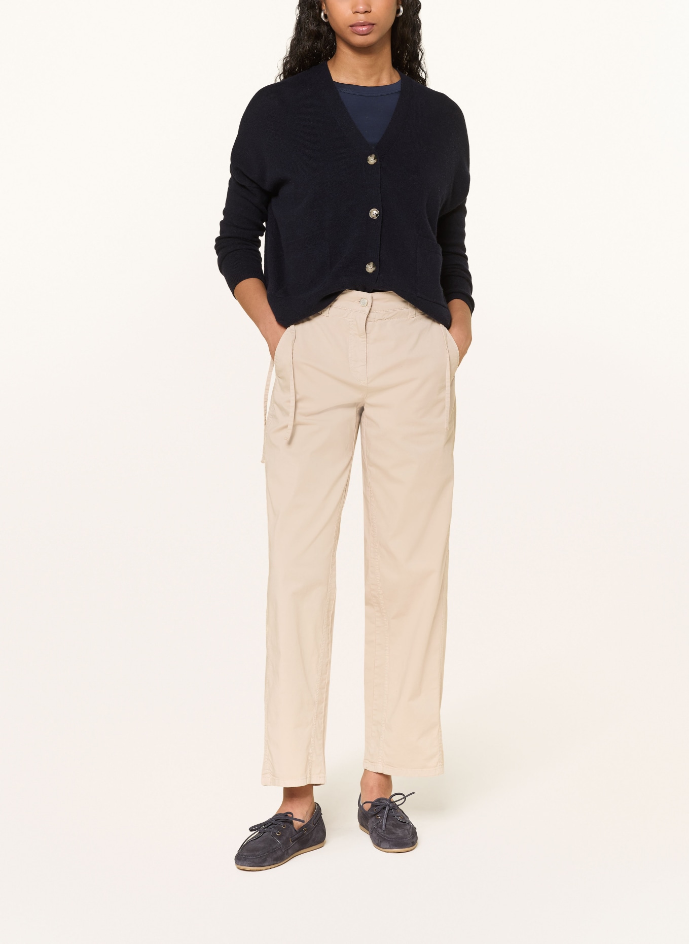 CAMBIO Kalhoty OLYMPIA: 742 peanut creme