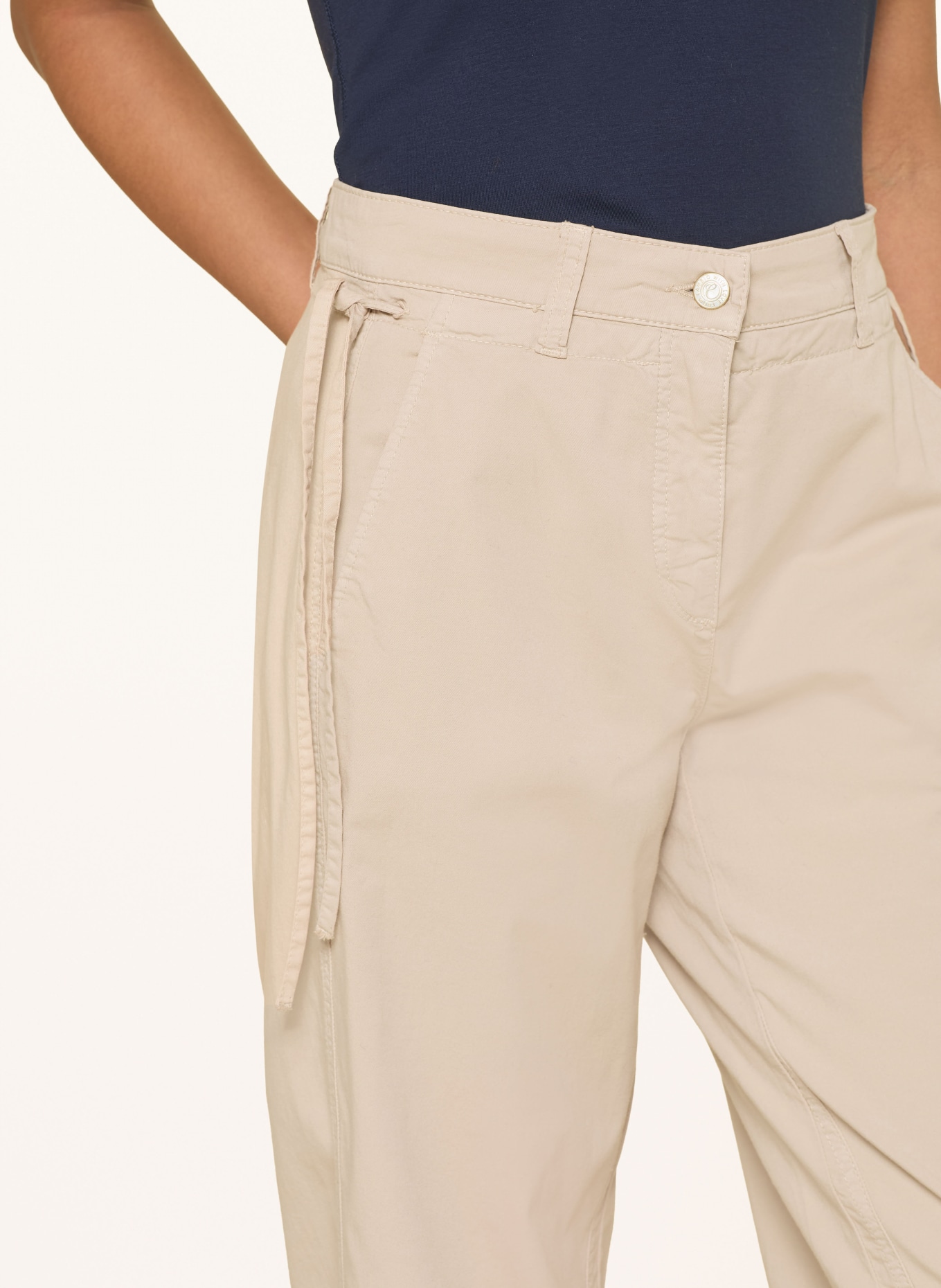 CAMBIO Kalhoty OLYMPIA: 742 peanut creme