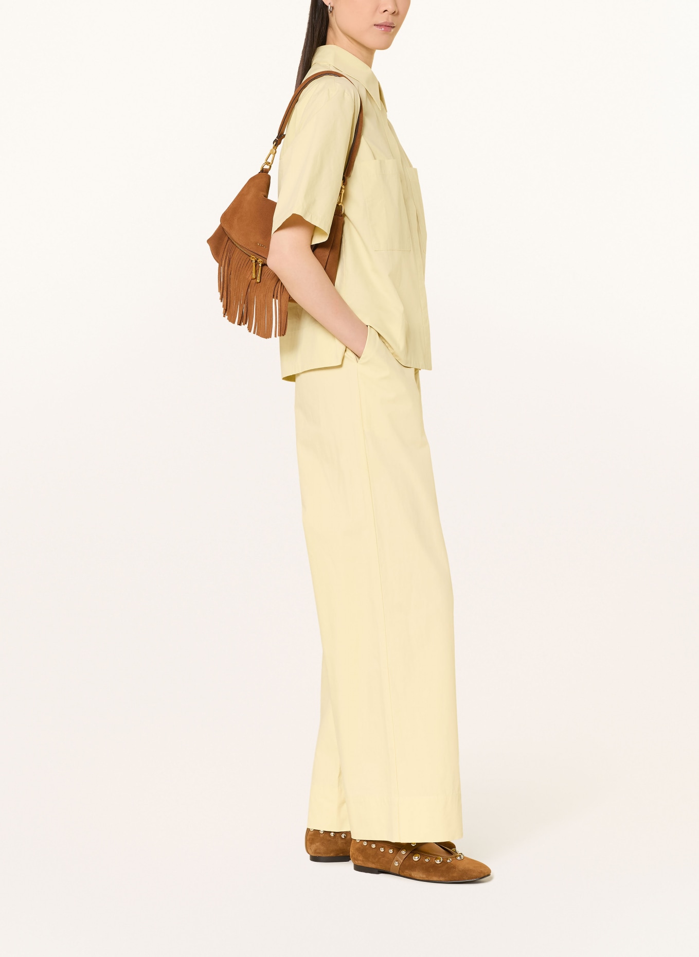 YERSE Marlene-broek MAGGIE: LICHTGEEL