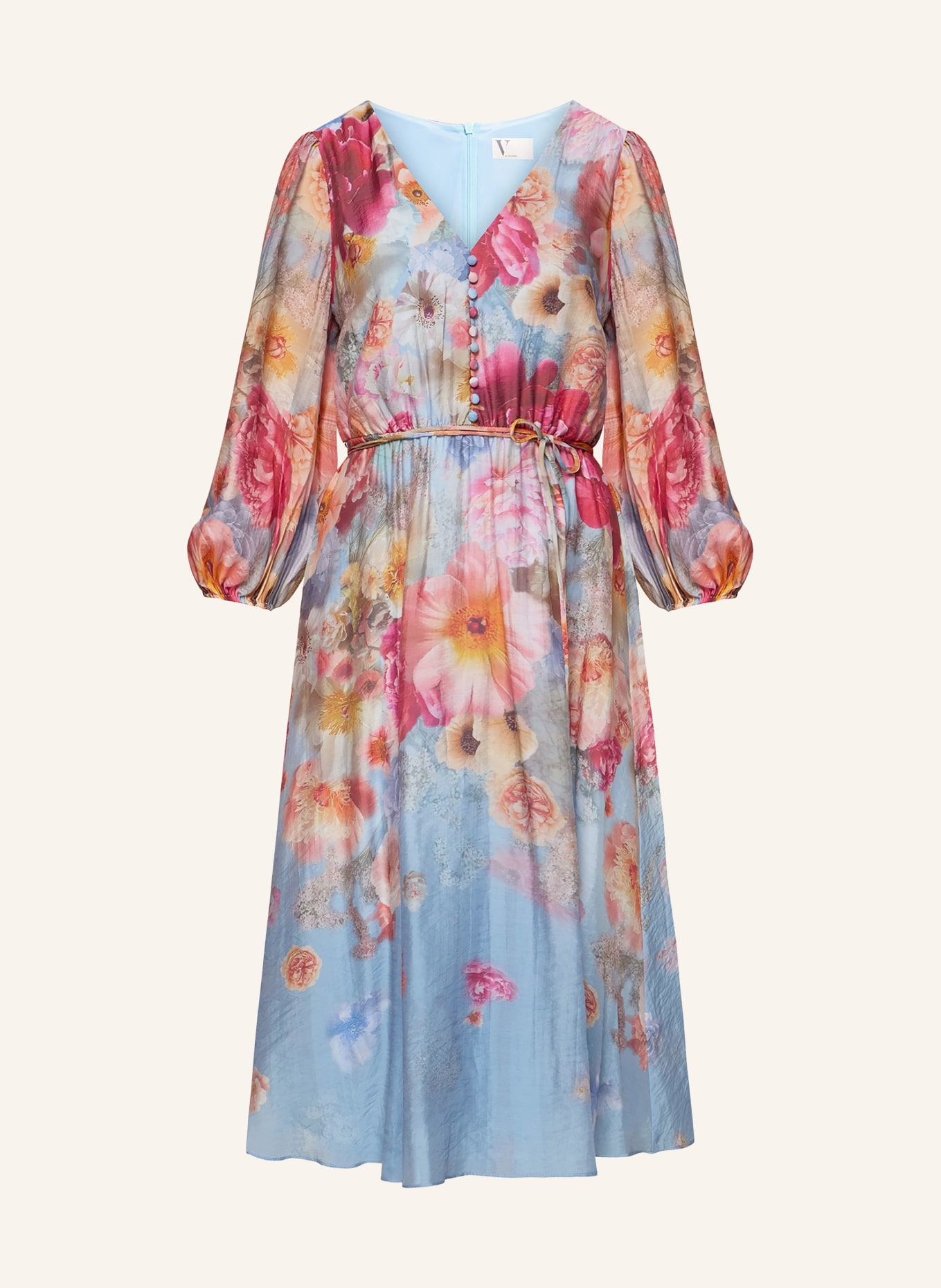 V by Vera Mont Kleid: HELLBLAU / PINK / ORANGE