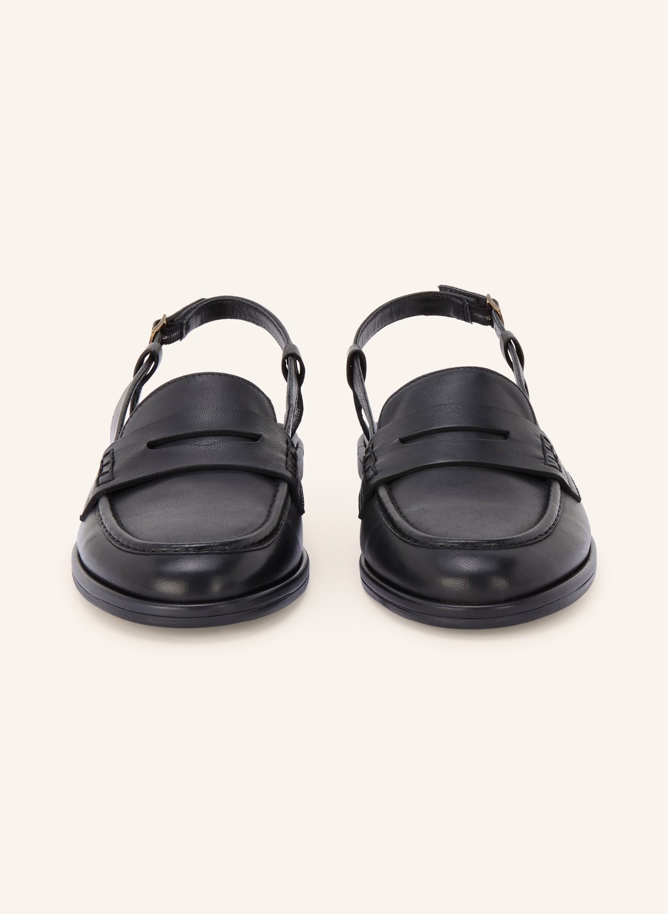 Marc O'Polo sling loafer: BLACK