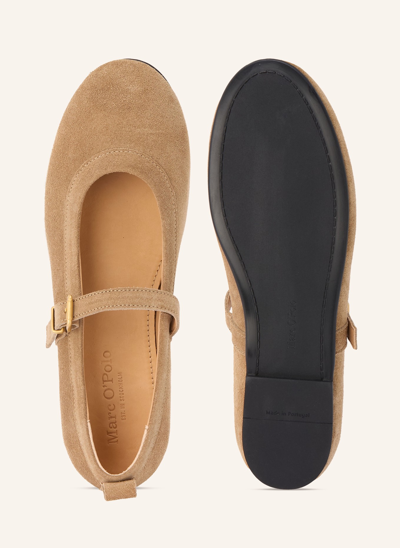 Marc O'Polo Mary-Jane-Ballerinas: BEIGE