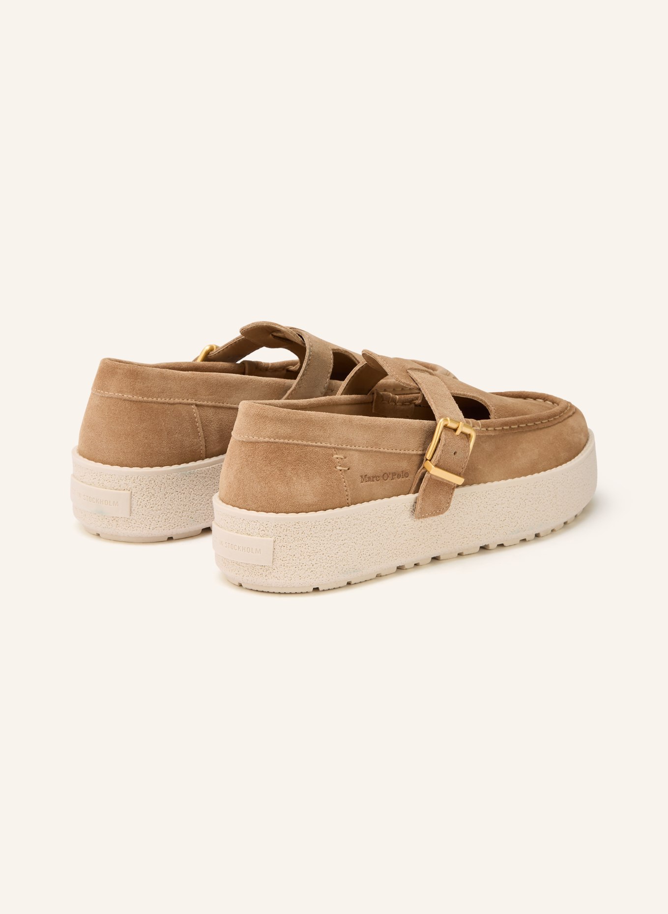 Marc O'Polo Platform loafers: BROWN