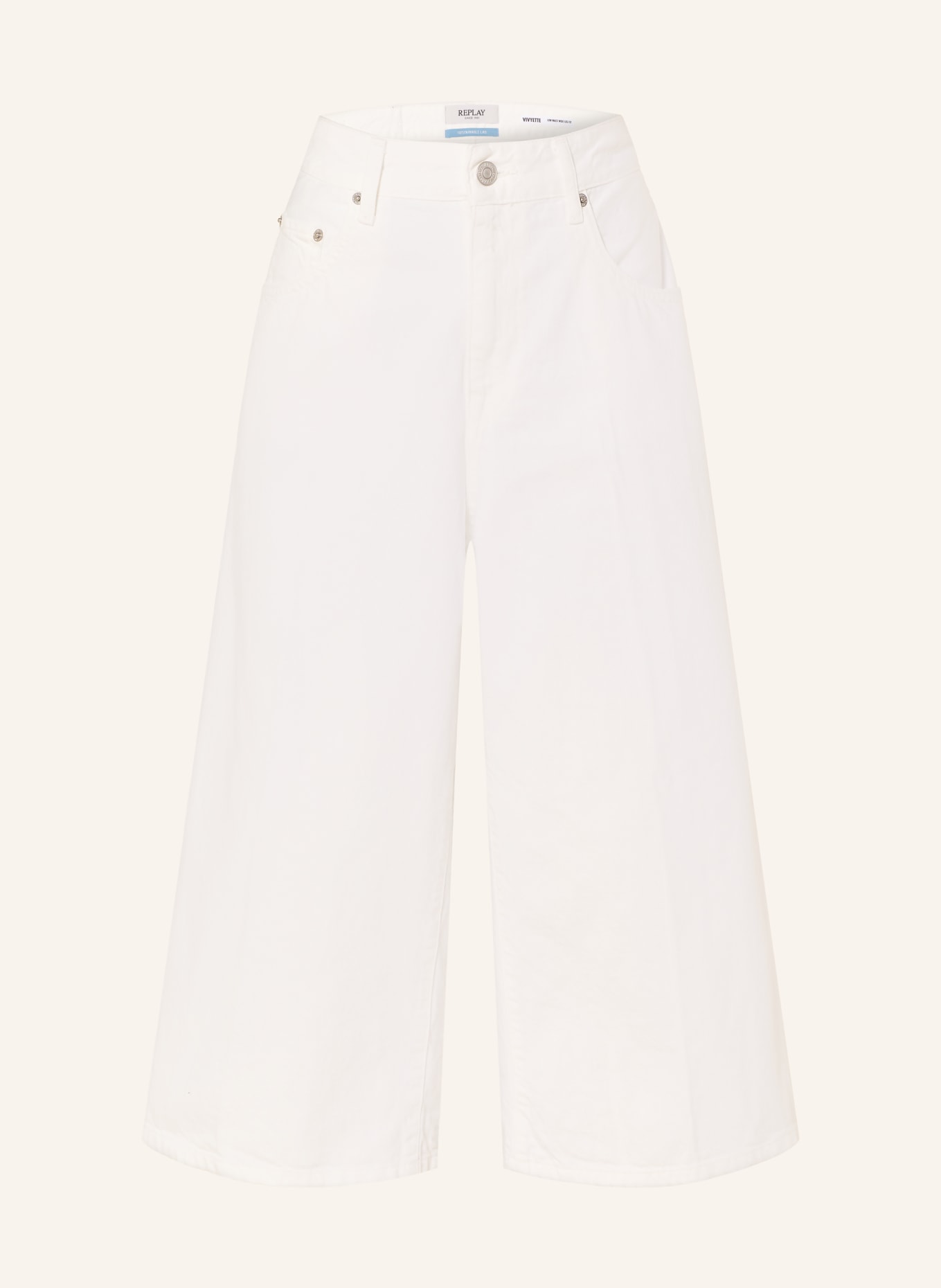 REPLAY Jeans-Culotte VIVYETTE: 011 NATURAL WHITE
