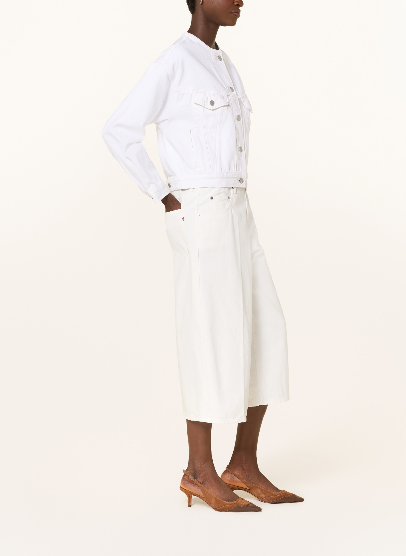 REPLAY Jeans-Culotte VIVYETTE: 011 NATURAL WHITE