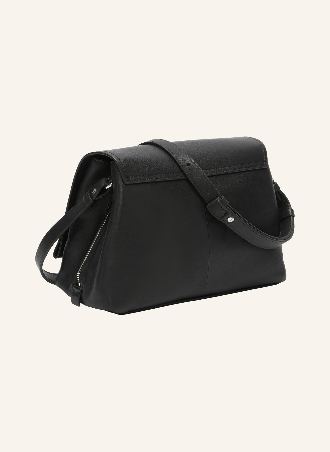 LIEBESKIND HERA MEDIUM shoulder bag: BLACK / SILVER