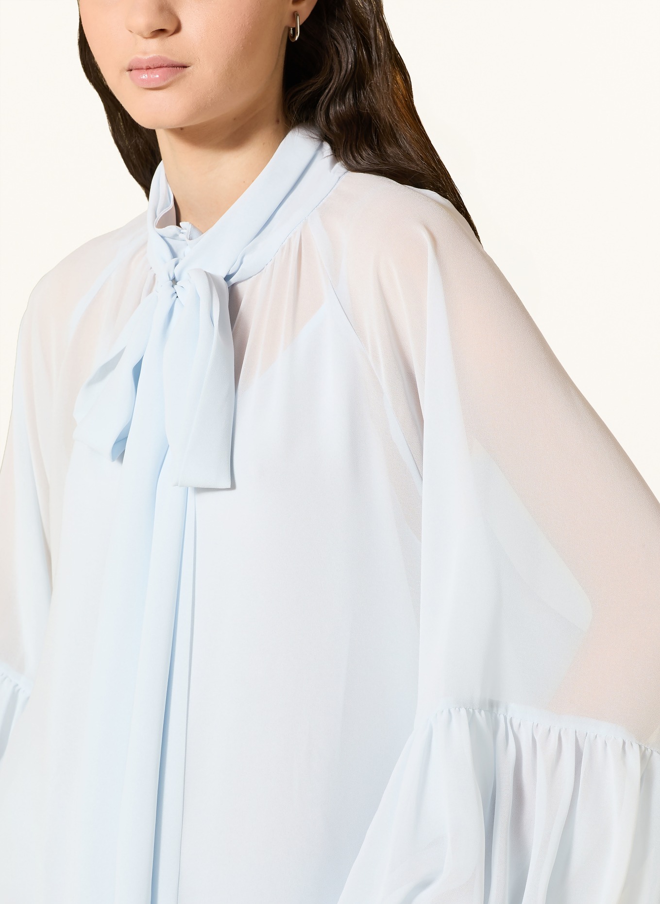 GESTUZ Schluppenkleid GZZURINA mit abnehmbarer Schluppe: HELLBLAU