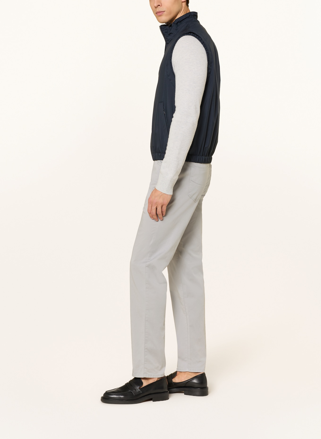 BRAX Hose CADIZ Slim Fit: PLATIN