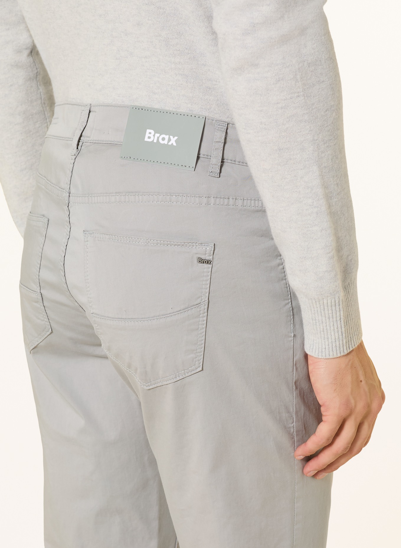 BRAX Hose CADIZ Slim Fit: PLATIN