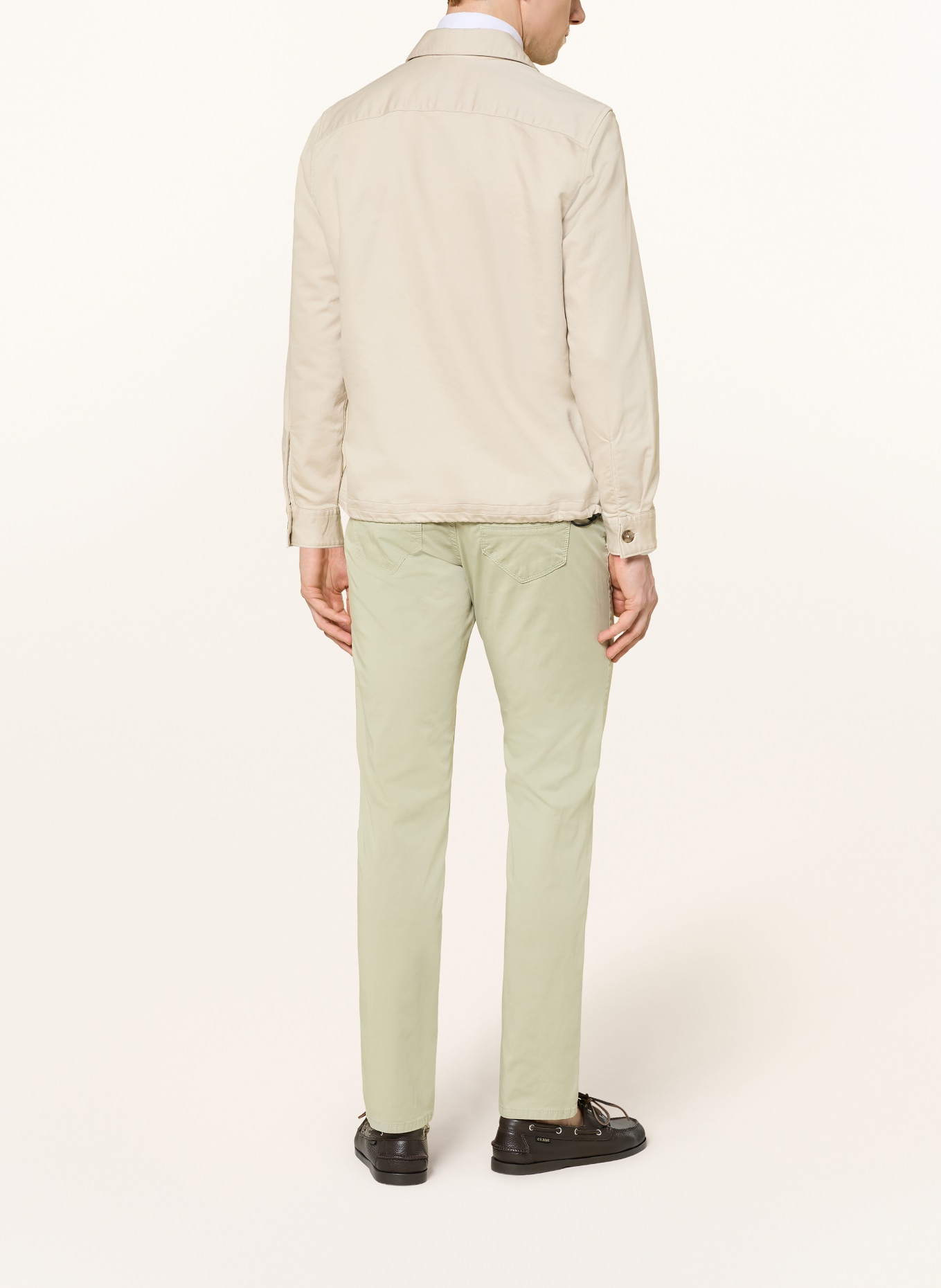 BRAX Kalhoty CADIZ Slim Fit: SVĚTLE ZELENÁ