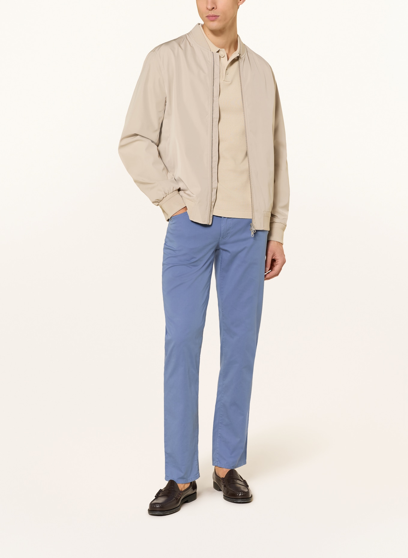 BRAX Kalhoty CADIZ Slim Fit: MODRÁ