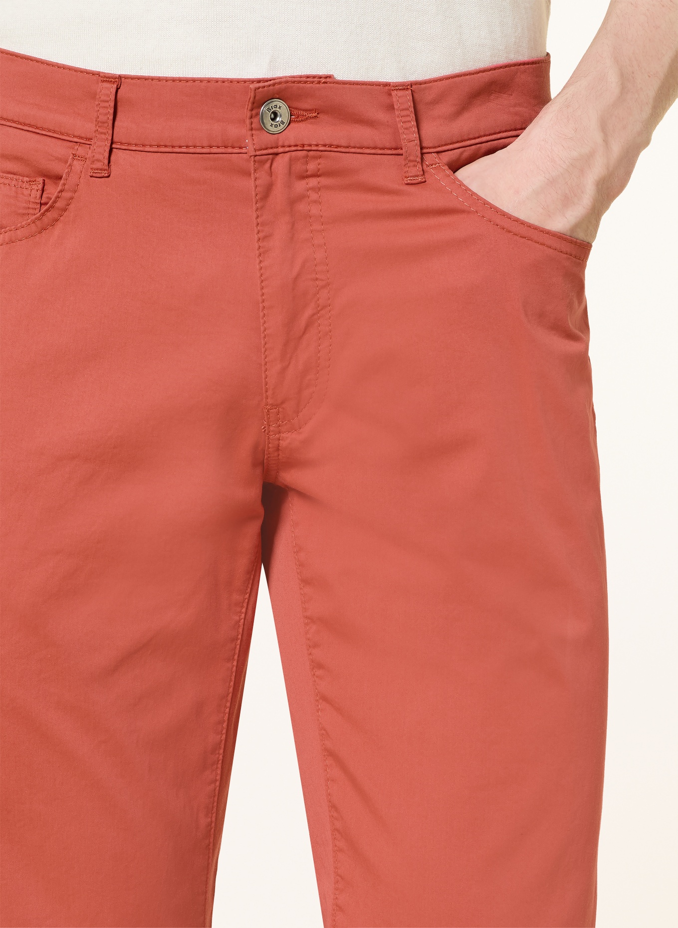 BRAX Kalhoty CADIZ Slim Fit: ČERVENÁ