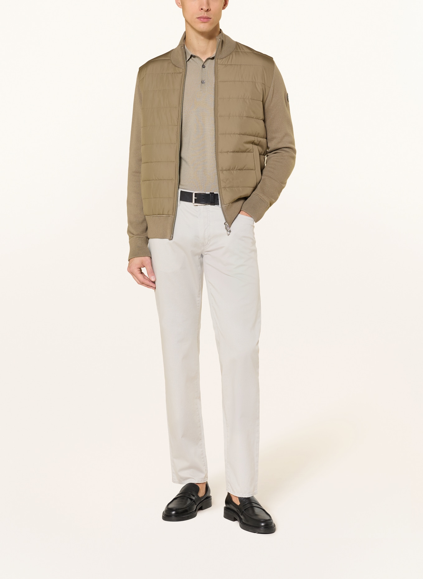 BRAX Chino CADIZ U Slim Fit: SVĚTLE ŠEDÁ