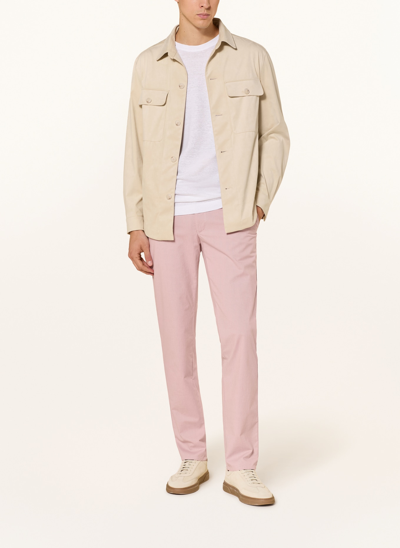 BRAX FABIO Modern Fit Chinos: 84 CINDER ROSE