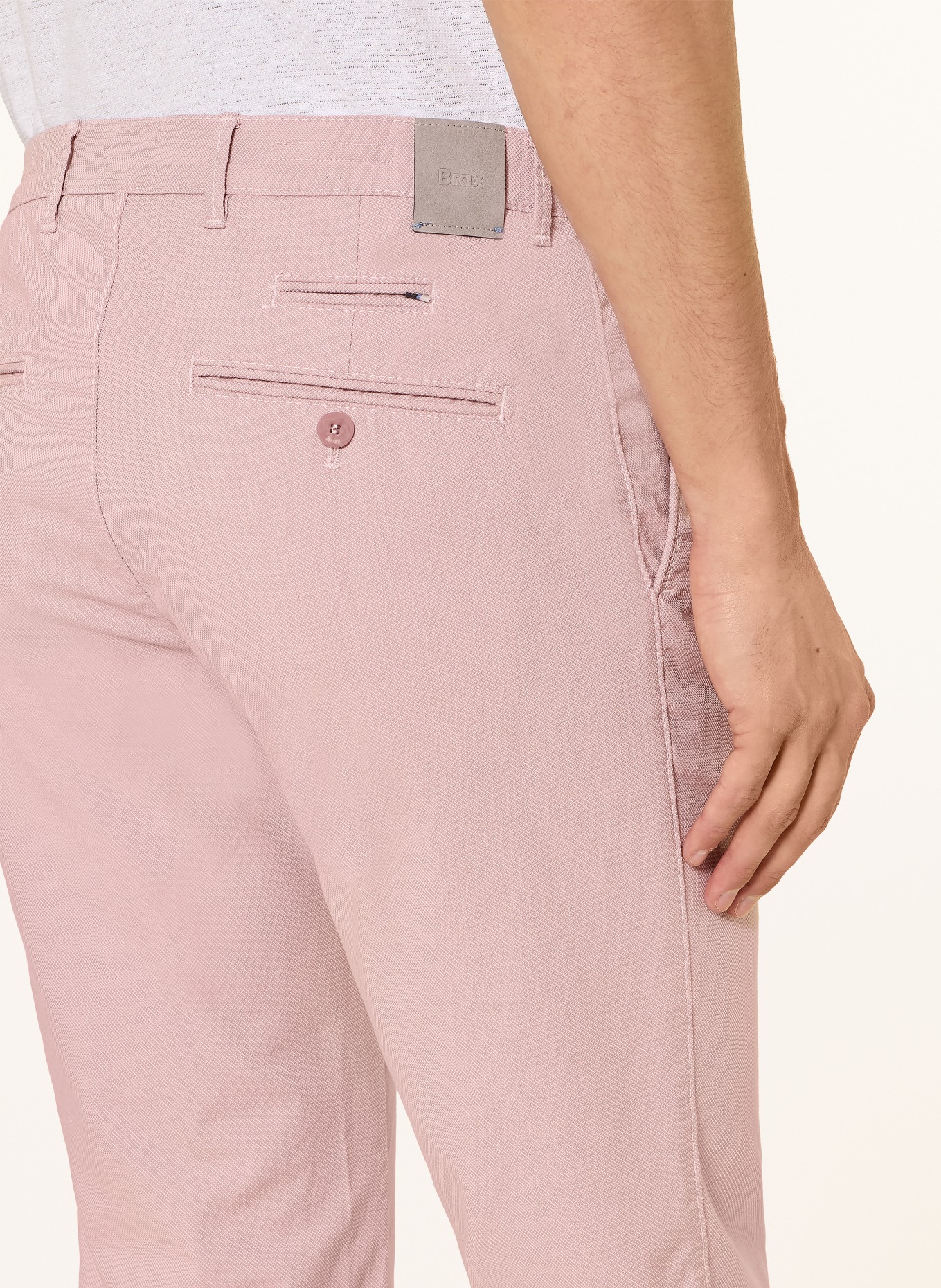 BRAX FABIO Modern Fit Chinos: 84 CINDER ROSE