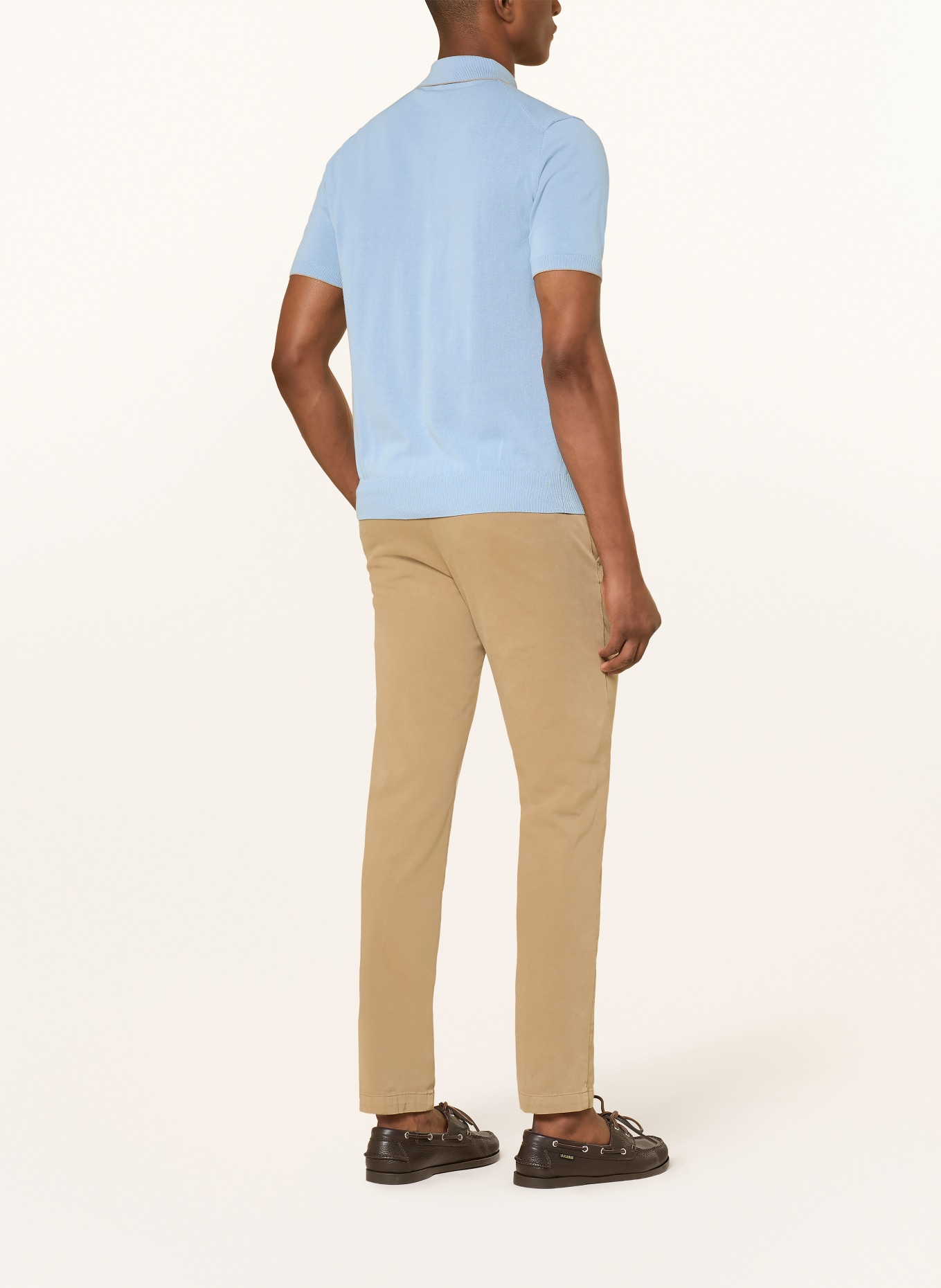 van Laack Strick-Poloshirt VL-SANDRO-SBF: HELLBLAU