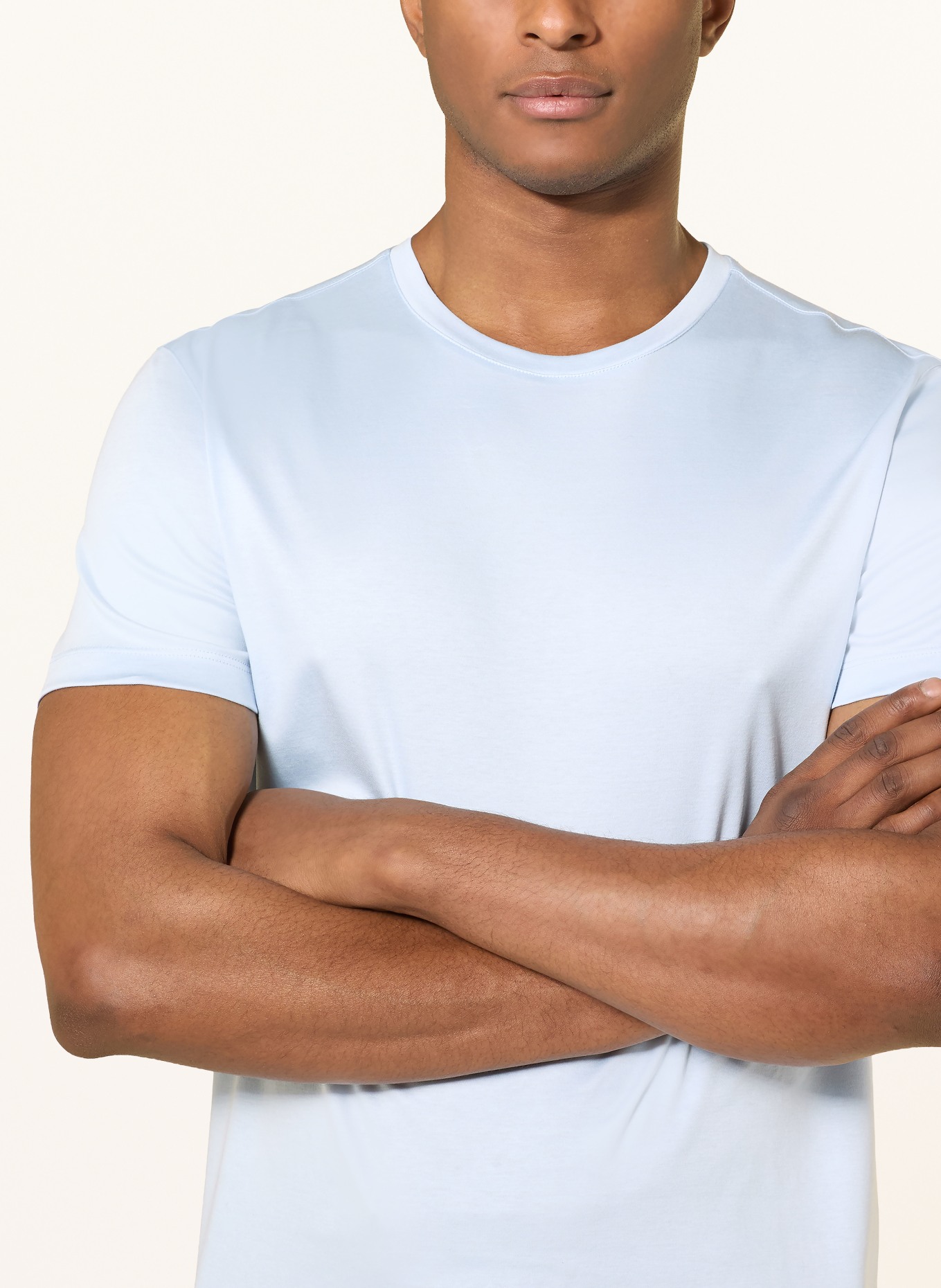 van Laack T-shirt VL-PARO-XX: LIGHT BLUE