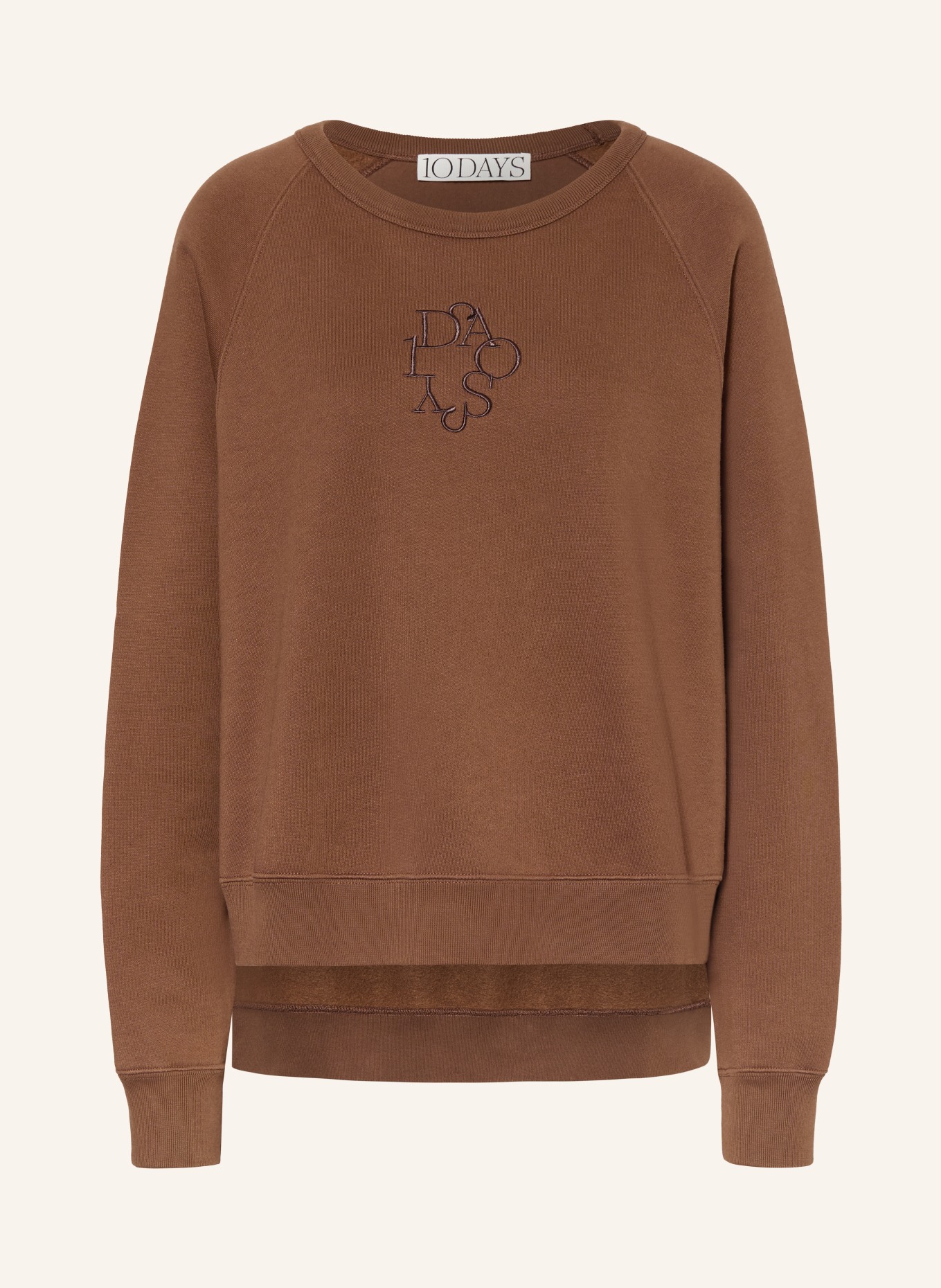 10DAYS sweatshirt: BROWN