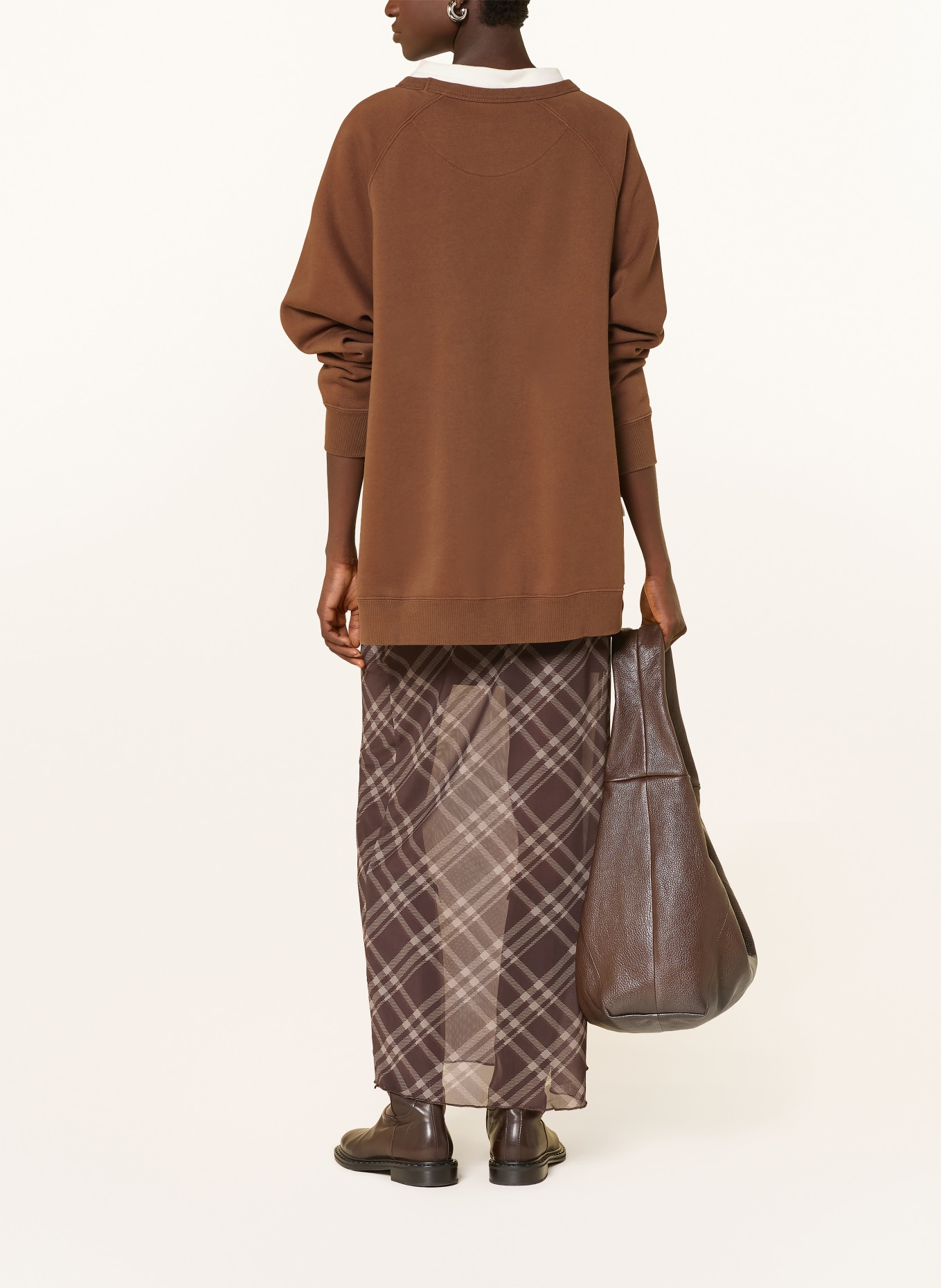 10DAYS sweatshirt: BROWN