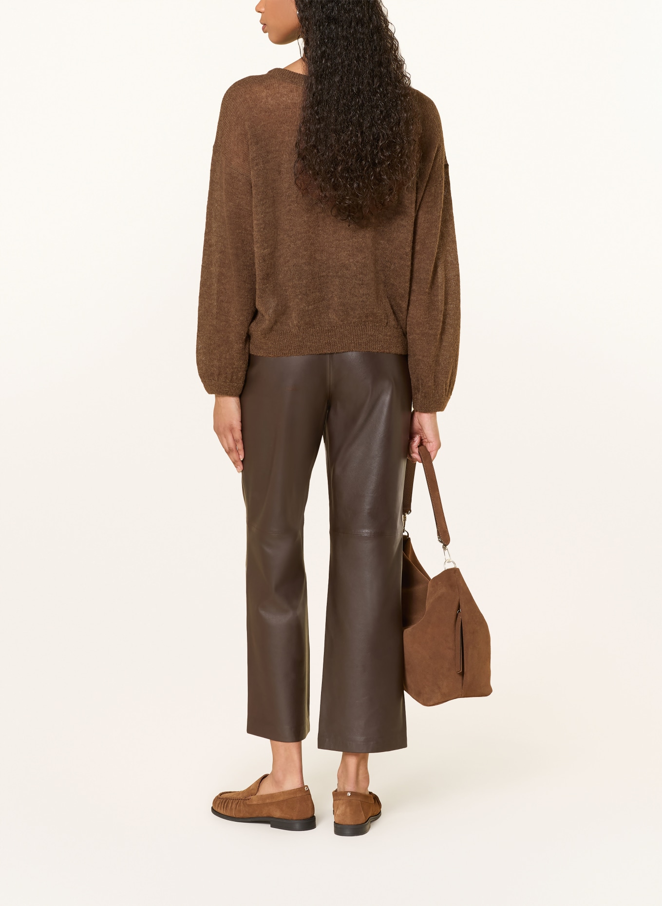 10DAYS Svetr s alpakou: HNĚDÁ