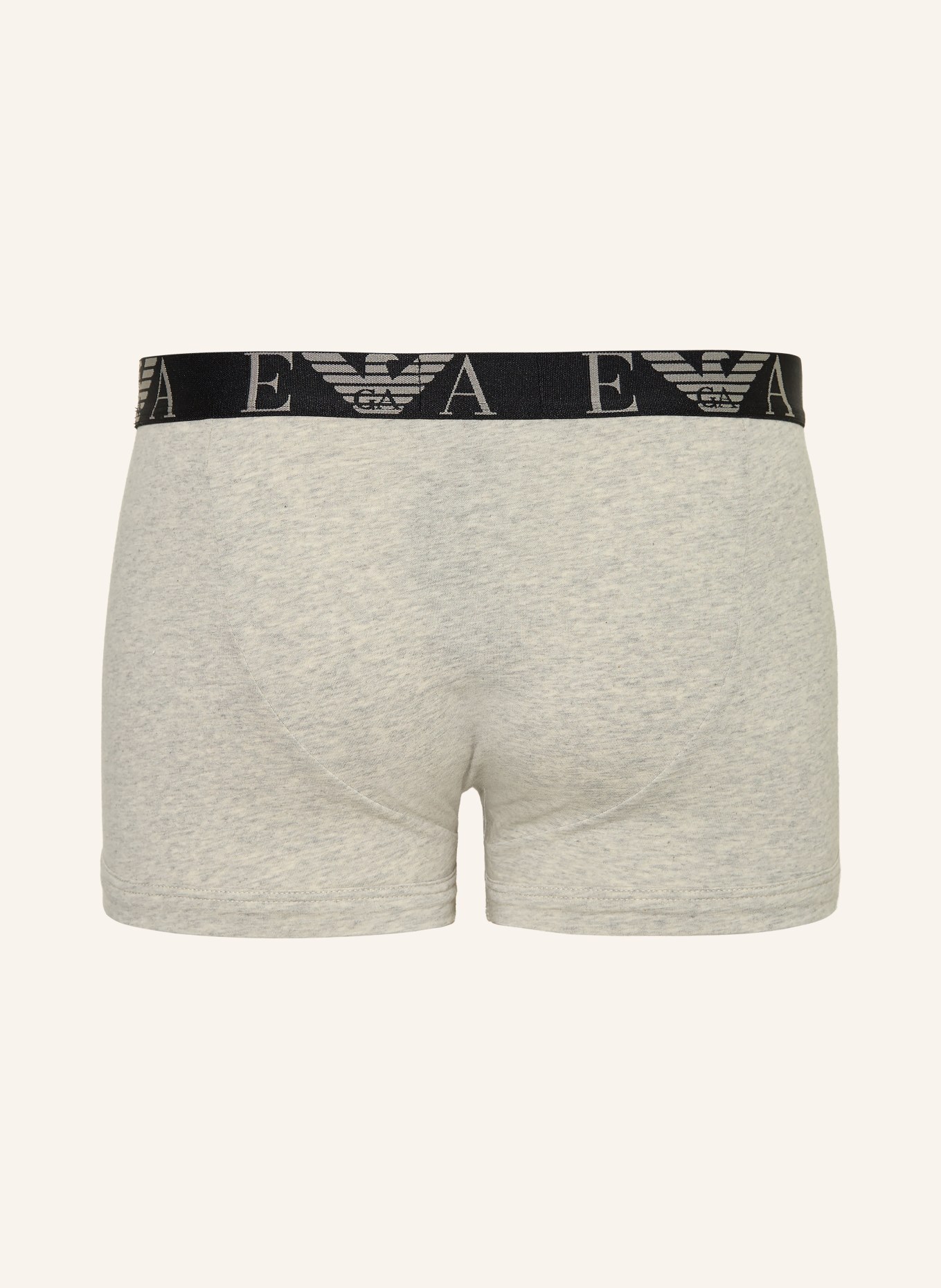 EMPORIO ARMANI 3ks boxerky: ČERNÁ / SVĚTLE ŠEDÁ / BÍLÁ