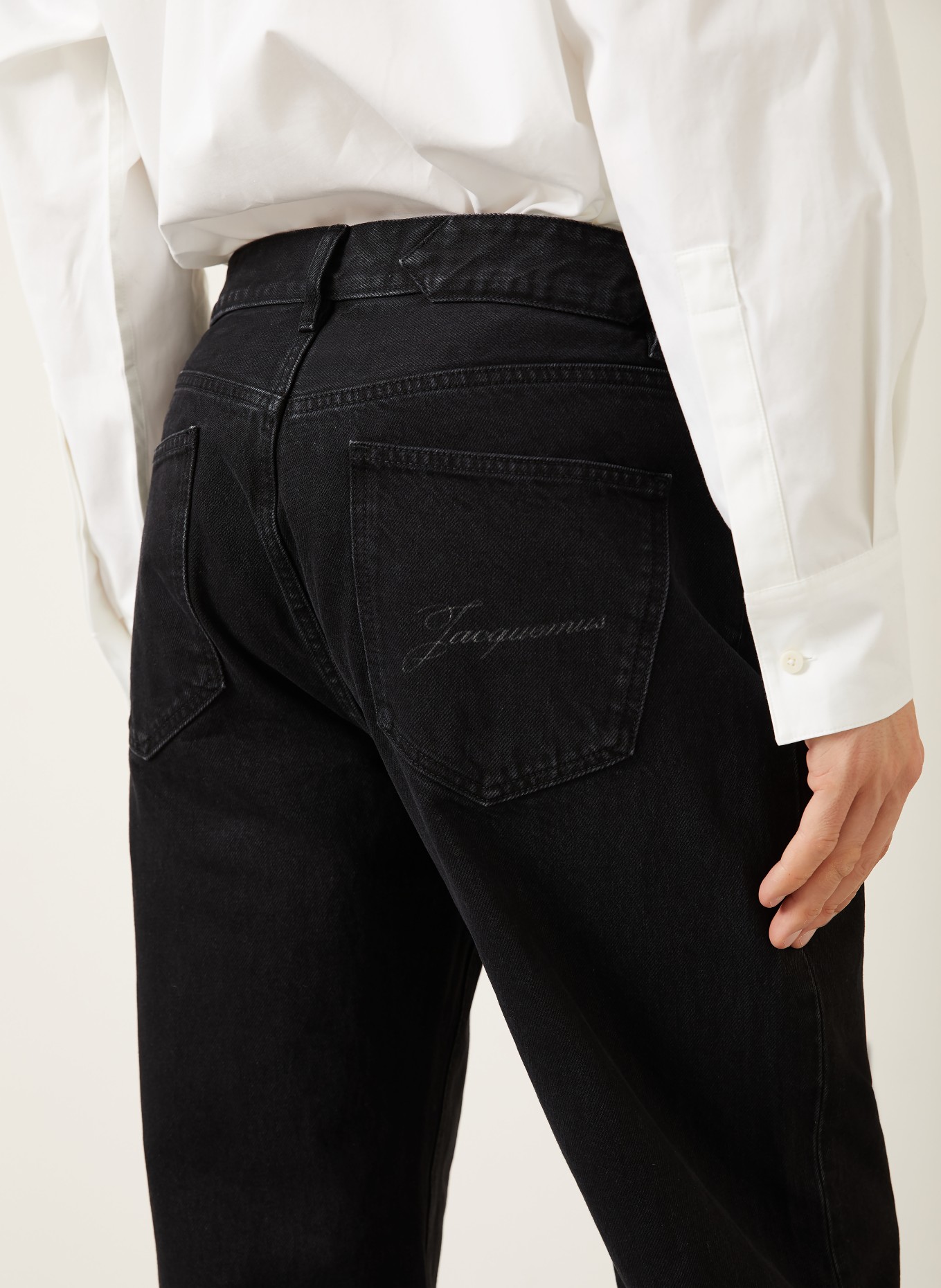 JACQUEMUS Dżinsy LE PAYSAN Regular Fit: 990 BLACK