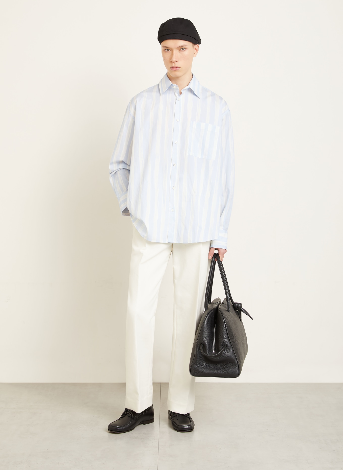 JACQUEMUS Hemd LE PAYSAN Comfort Fit: HELLBLAU / WEISS
