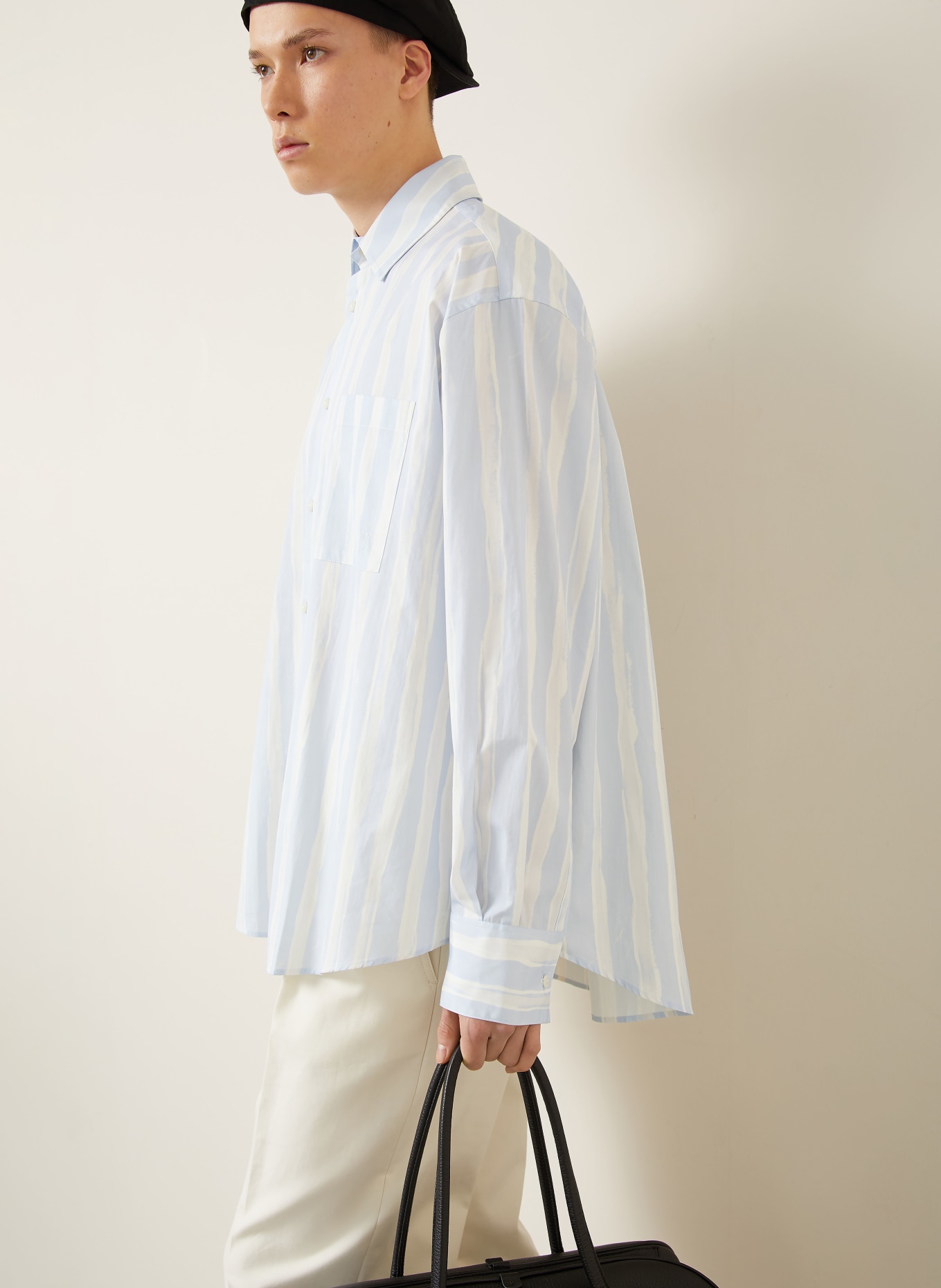 JACQUEMUS Hemd LE PAYSAN Comfort Fit: HELLBLAU / WEISS