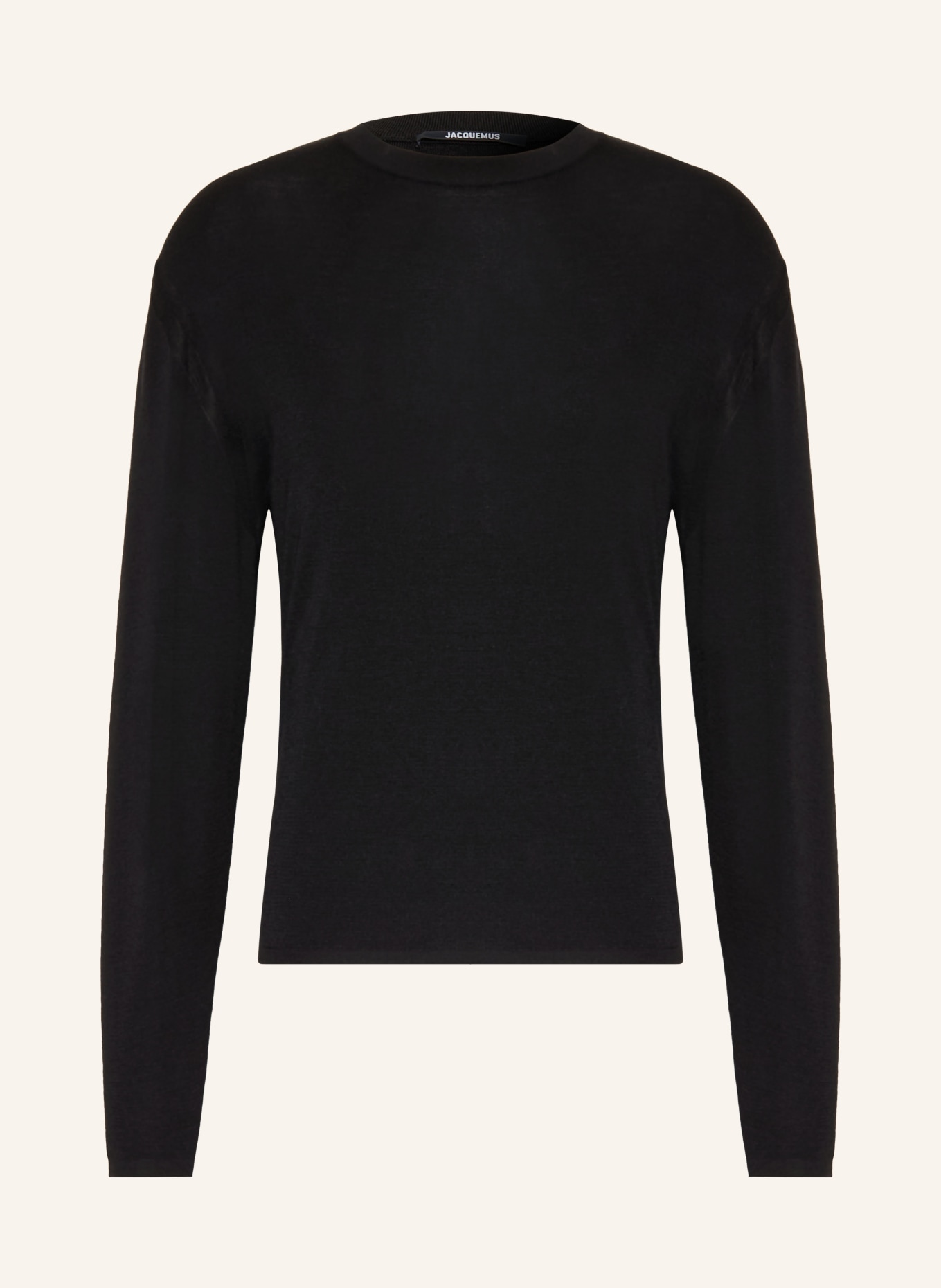 JACQUEMUS Pullover LA MAILLE ROMARIN aus Merinowolle: SCHWARZ
