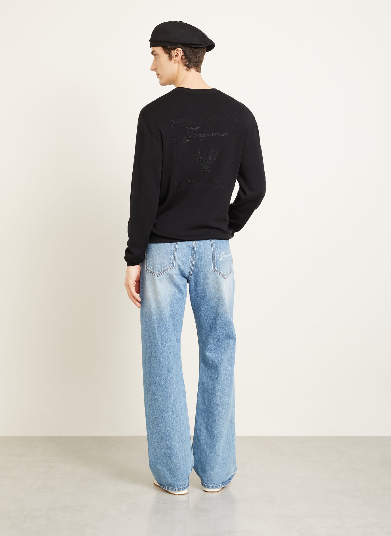 JACQUEMUS Pullover LA MAILLE ROMARIN aus Merinowolle: SCHWARZ
