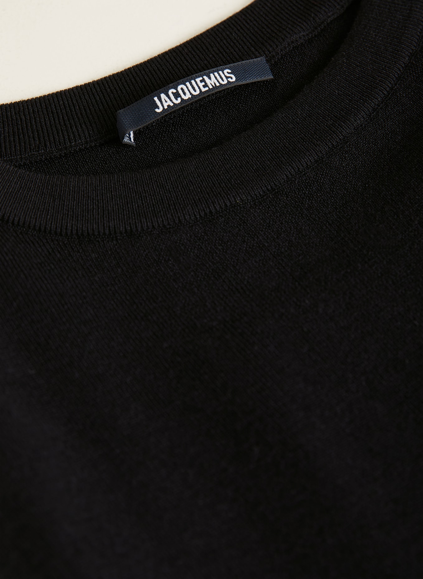 JACQUEMUS Pullover LA MAILLE ROMARIN aus Merinowolle: SCHWARZ