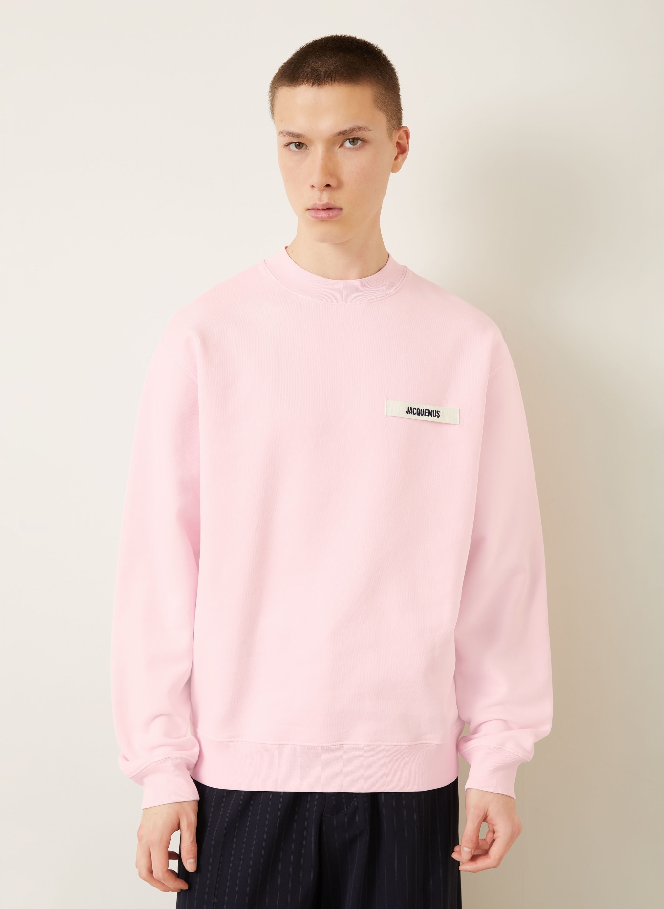 JACQUEMUS Sweatshirt LE SWEATSHIRT GROS GRAIN: ROSA