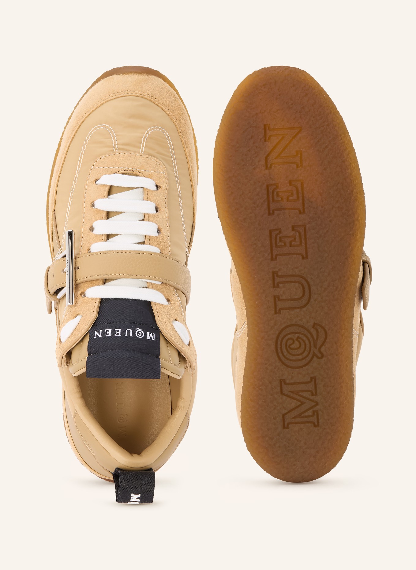 McQUEEN trampki: CAMELOWY / CZARNY