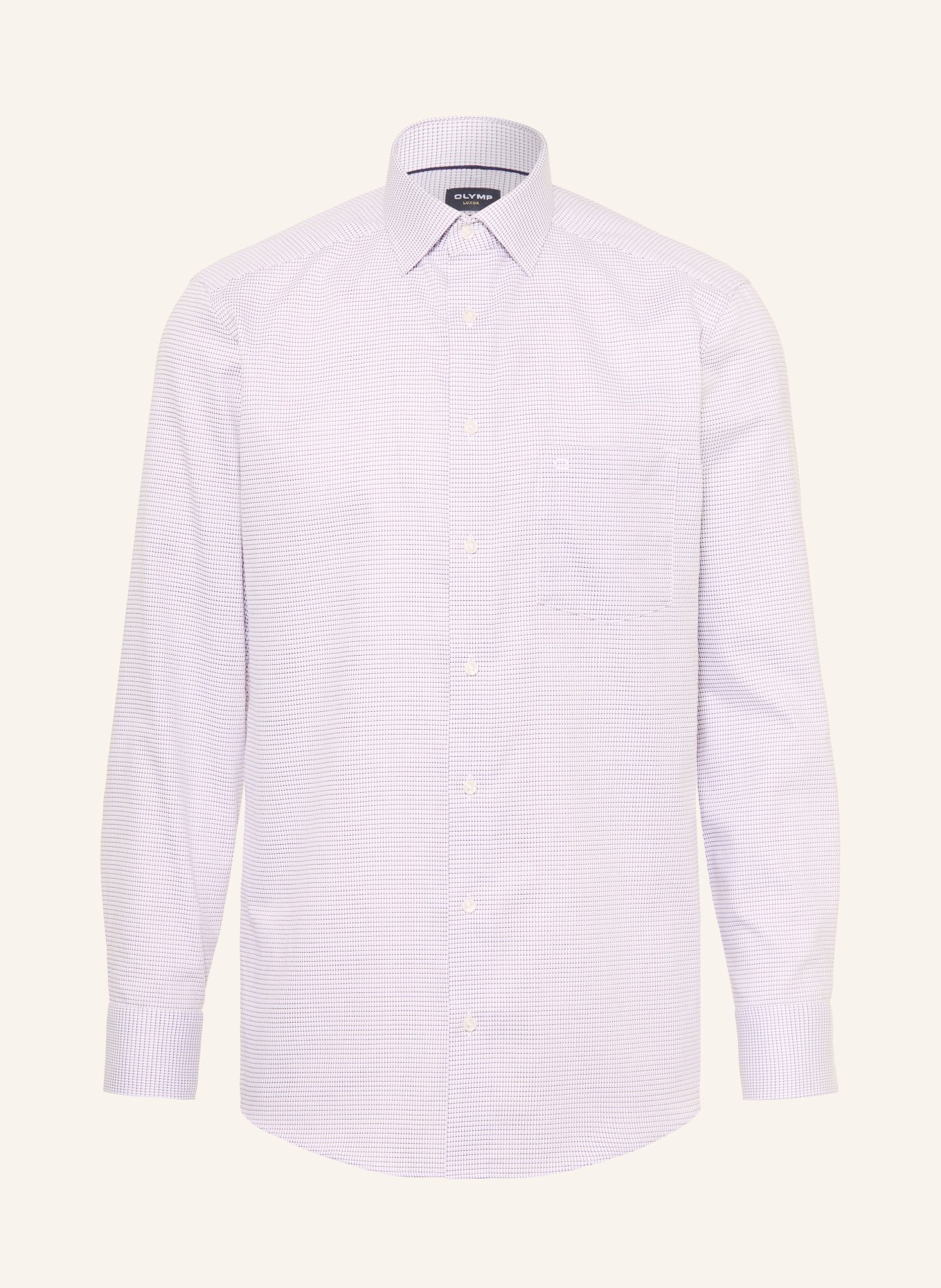 OLYMP Hemd modern fit: LILA / WEISS