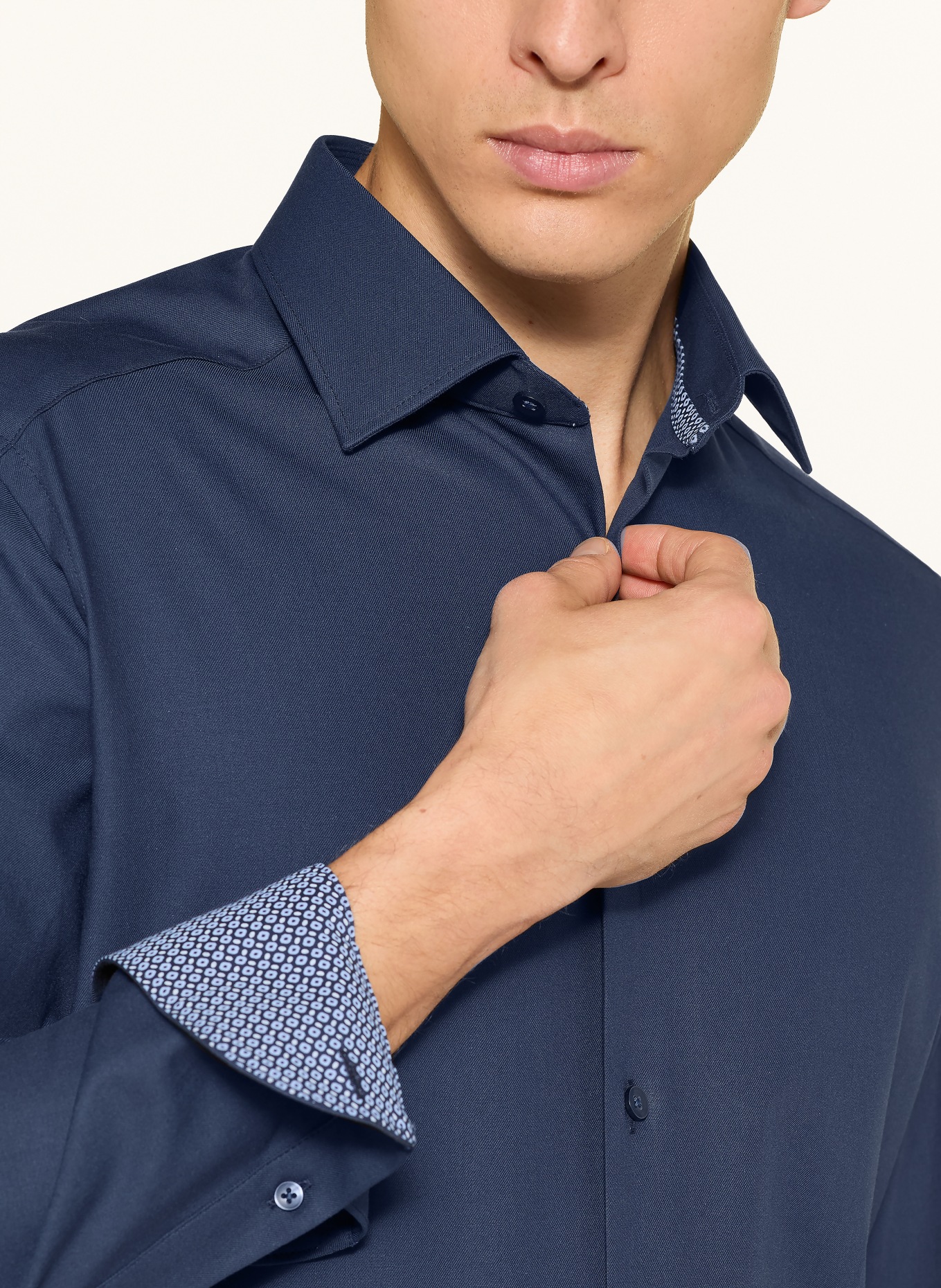 OLYMP Hemd Luxor modern fit: DUNKELBLAU