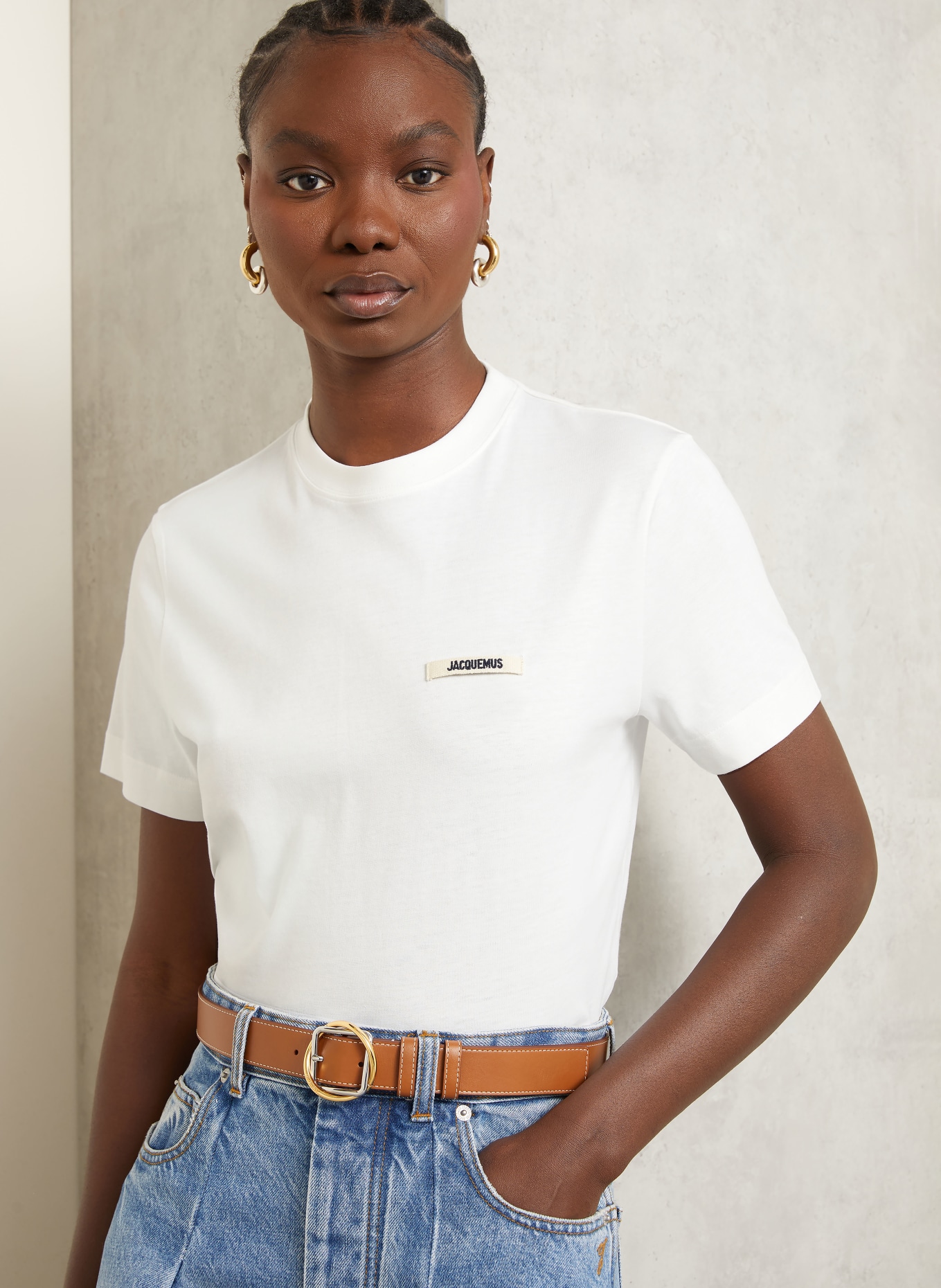 JACQUEMUS T-Shirt LE T-SHIRT GROS GRAIN: WEISS